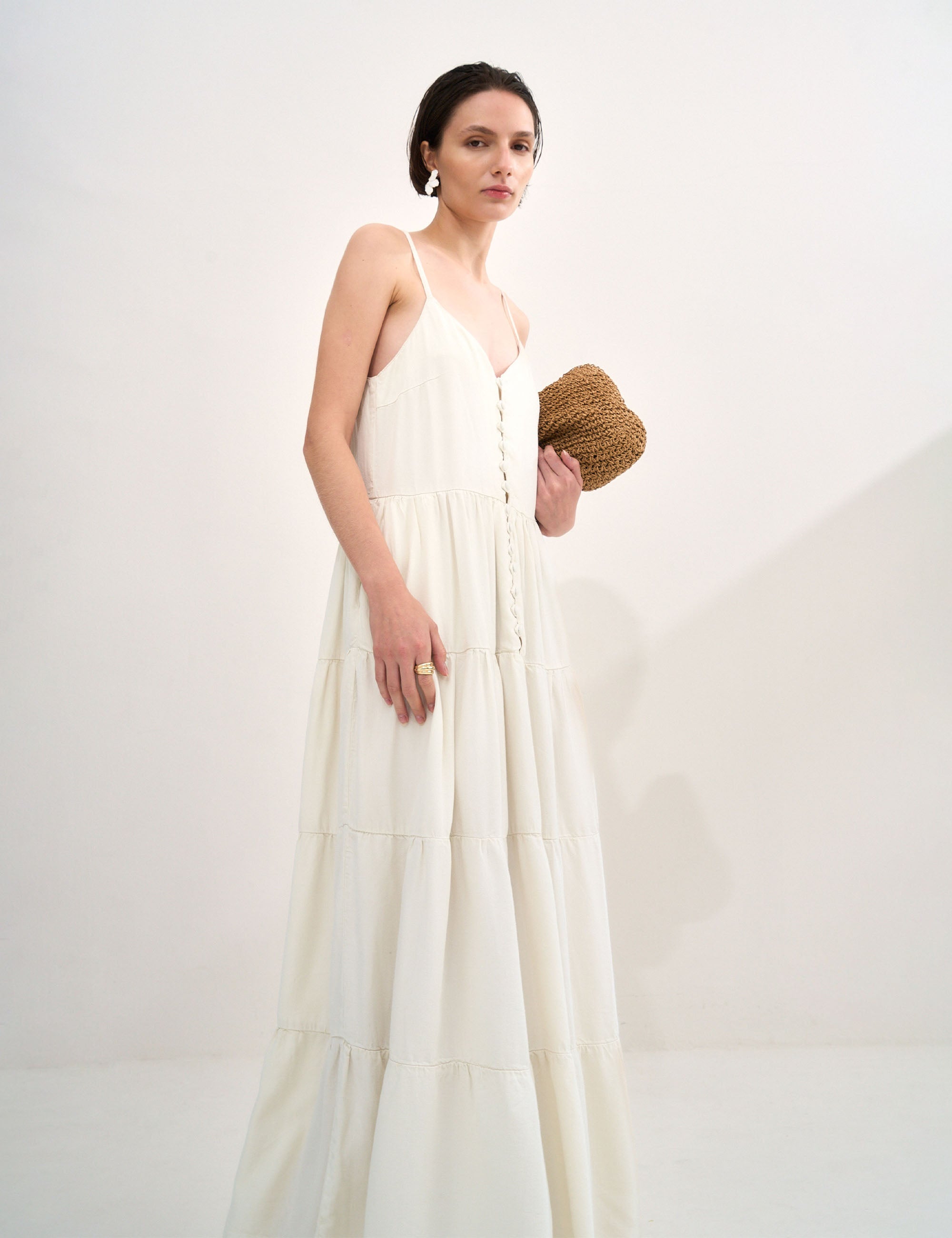 Vestido Lucy Liocel Areia