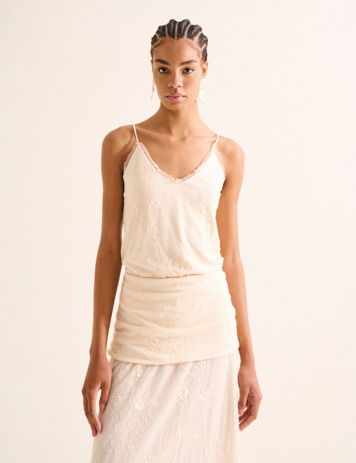 Vestido Madelyn Renda Marfim