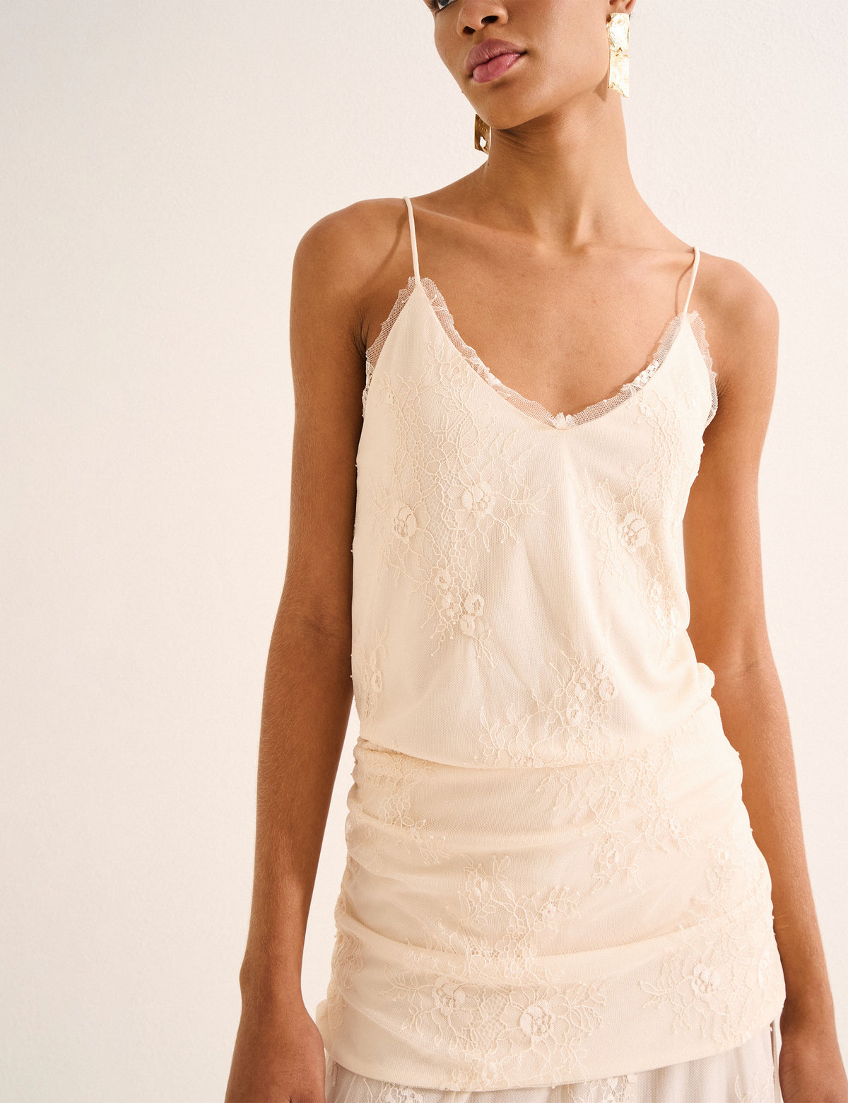 Vestido Madelyn Renda Marfim