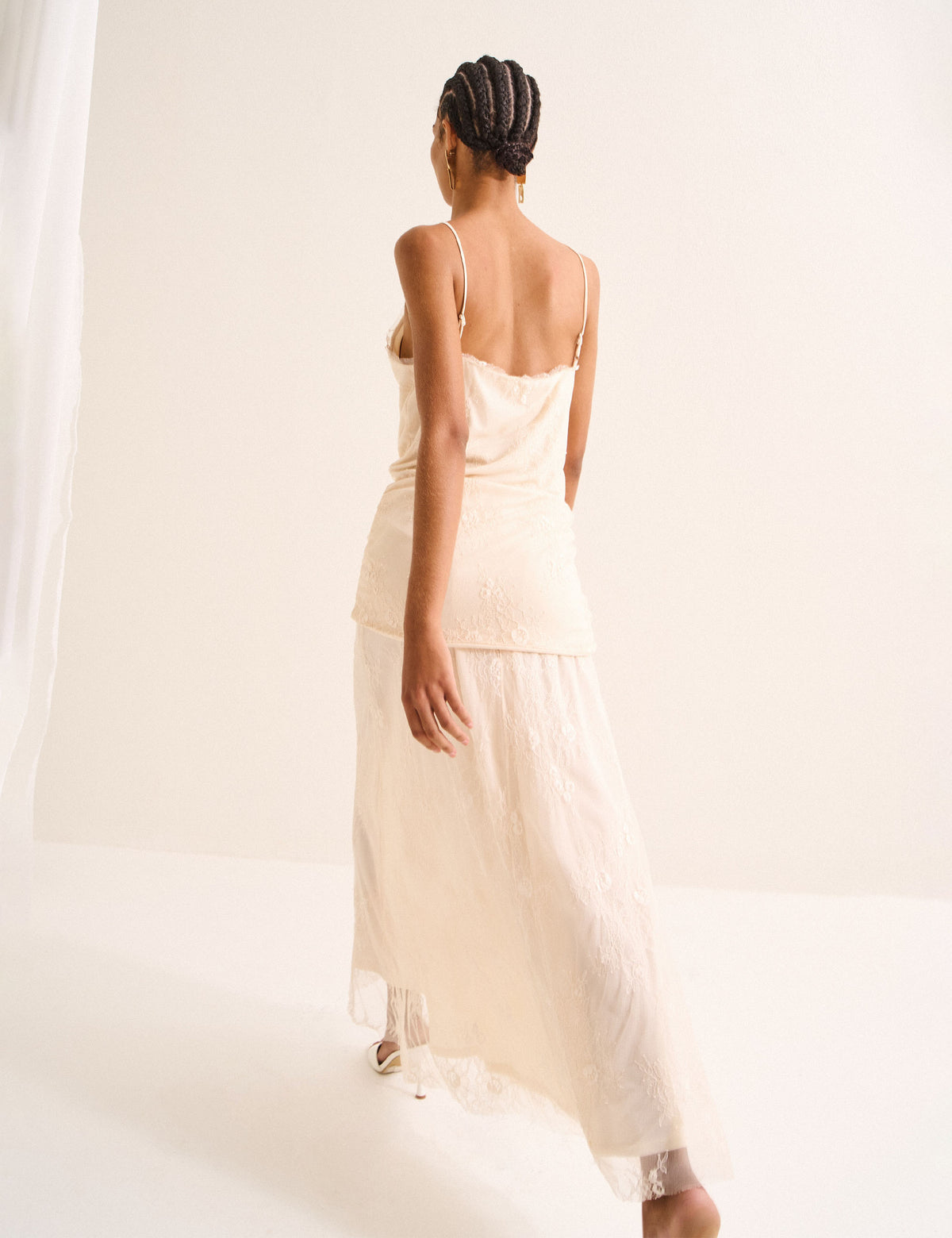 Vestido Madelyn Renda Marfim