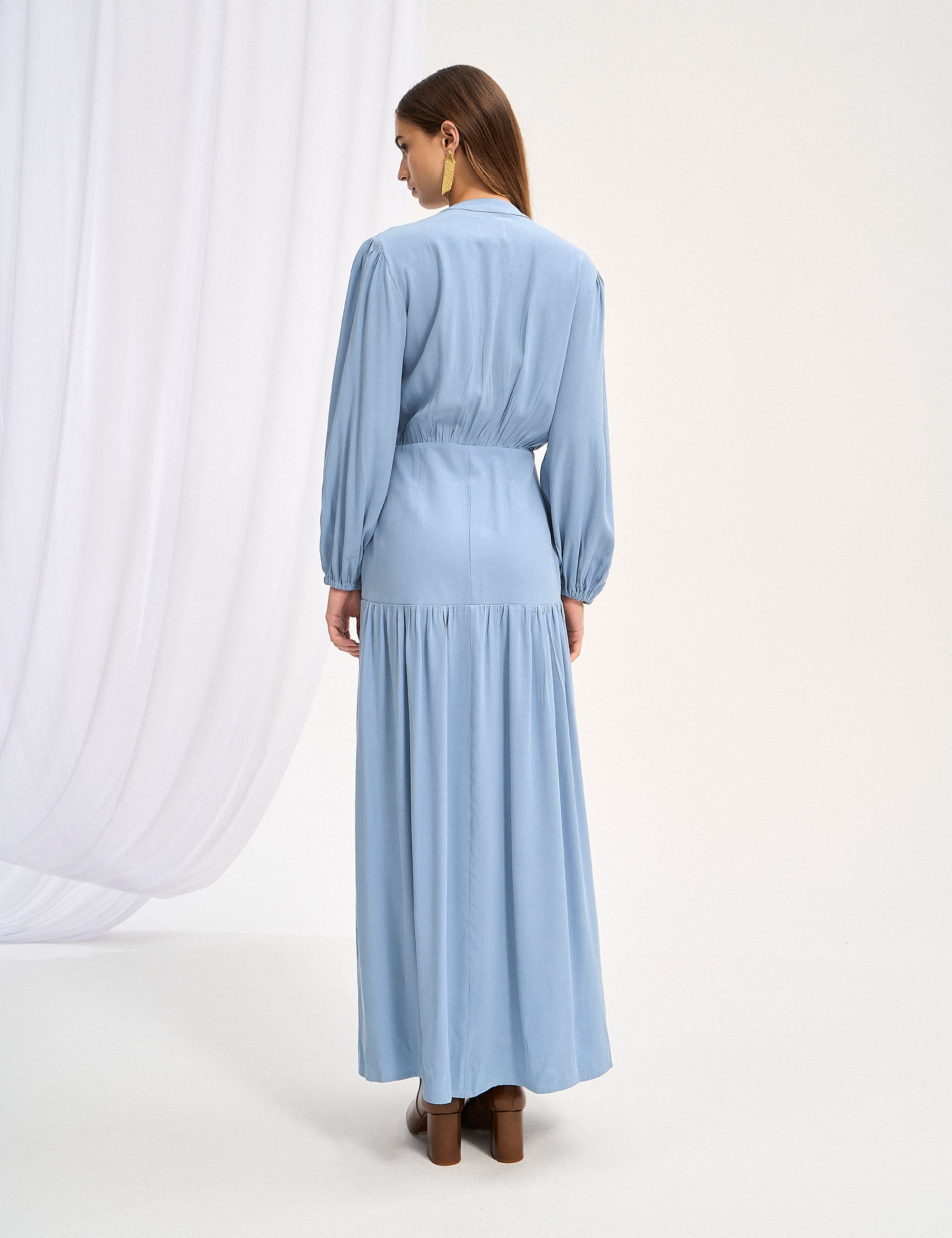 Vestido Maitê Liocel Azul Celeste
