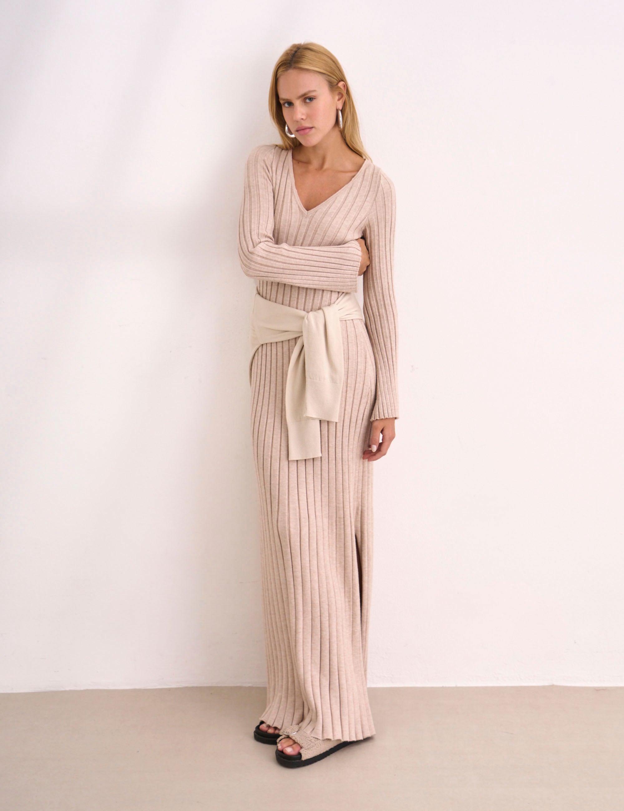 Vestido Margot Tricot Papiro