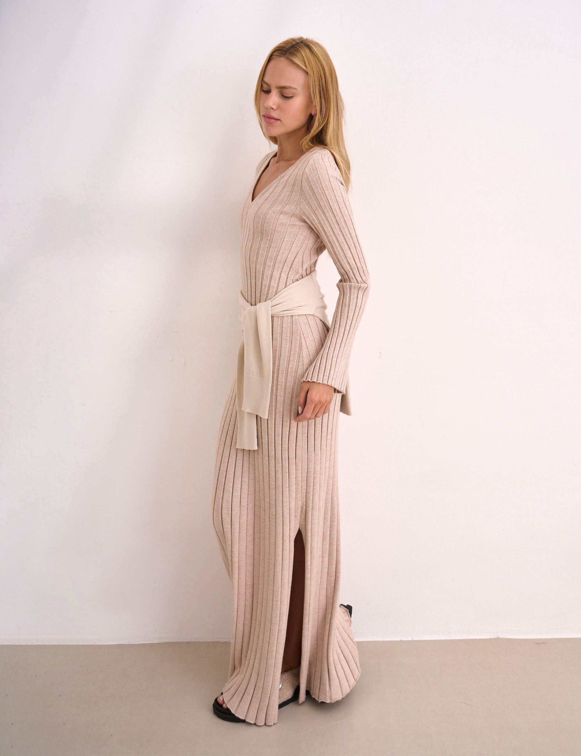 Vestido Margot Tricot Papiro
