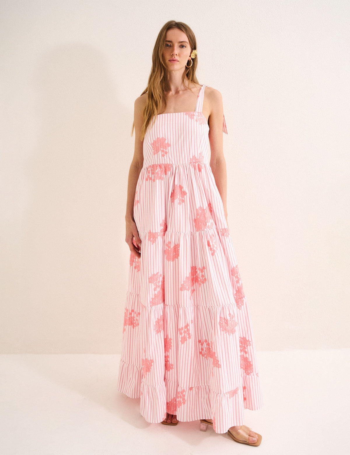 Vestido Maria Bordado Coral