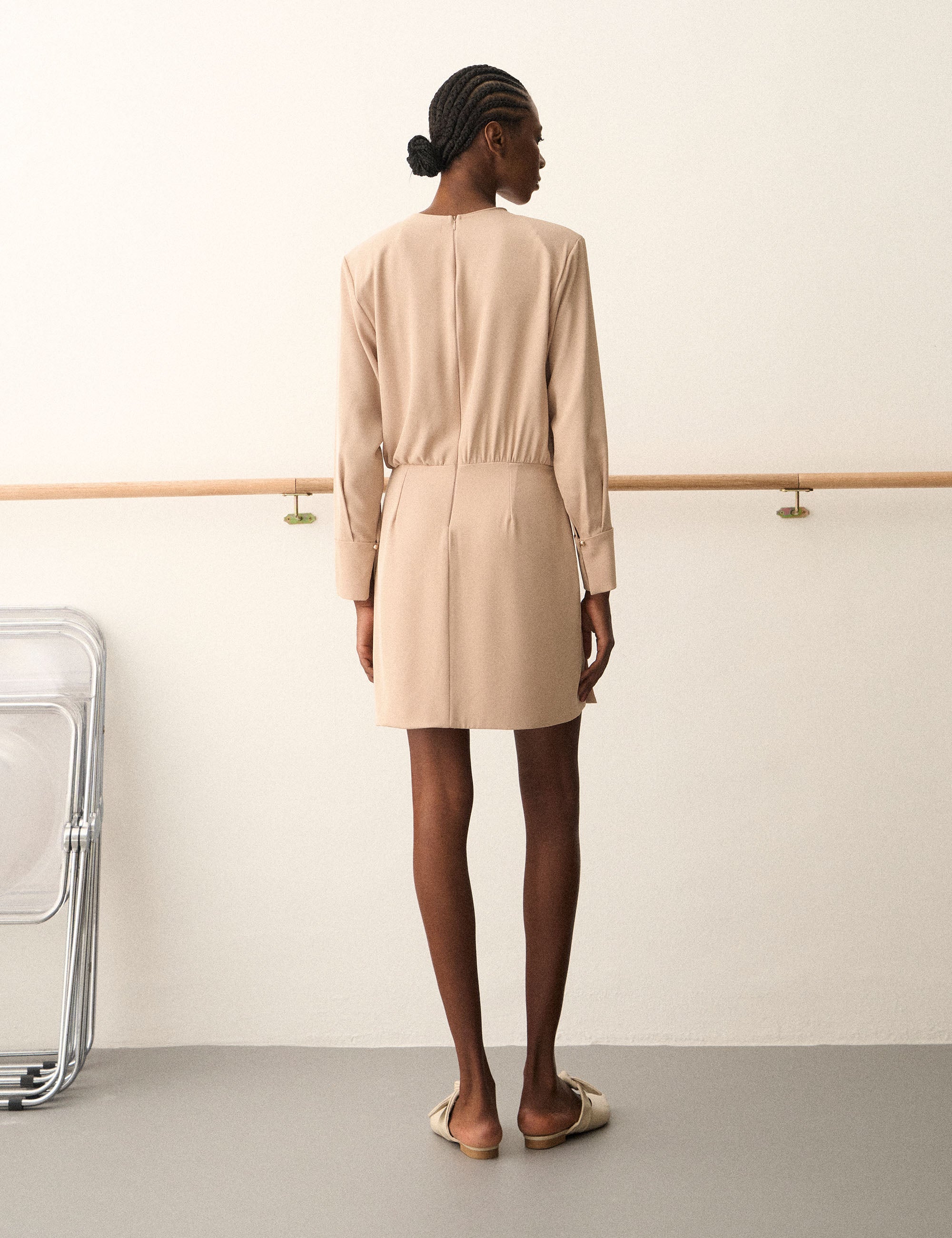 Vestido Mayla Fluido Ivory