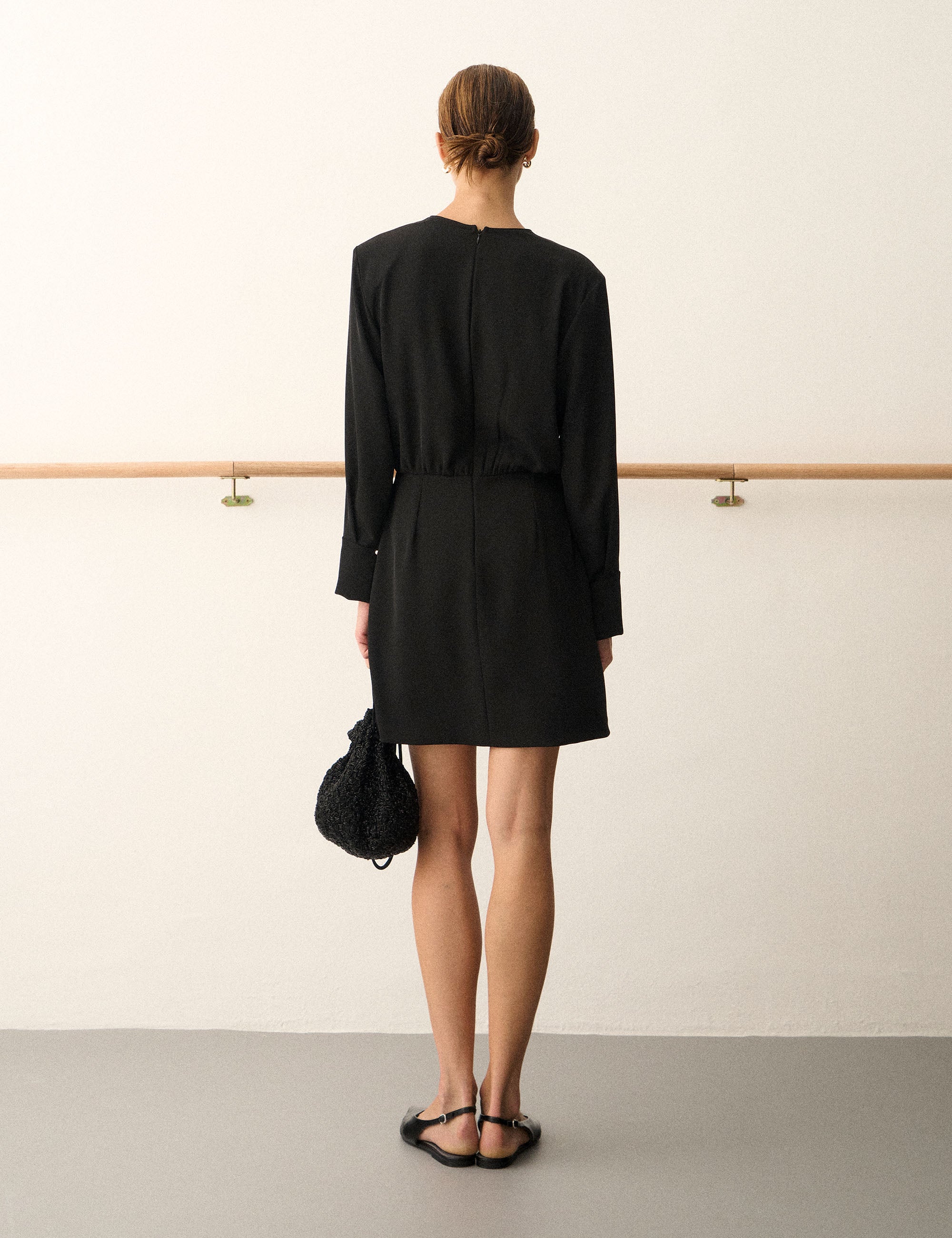 Vestido Mayla Fluido Preto