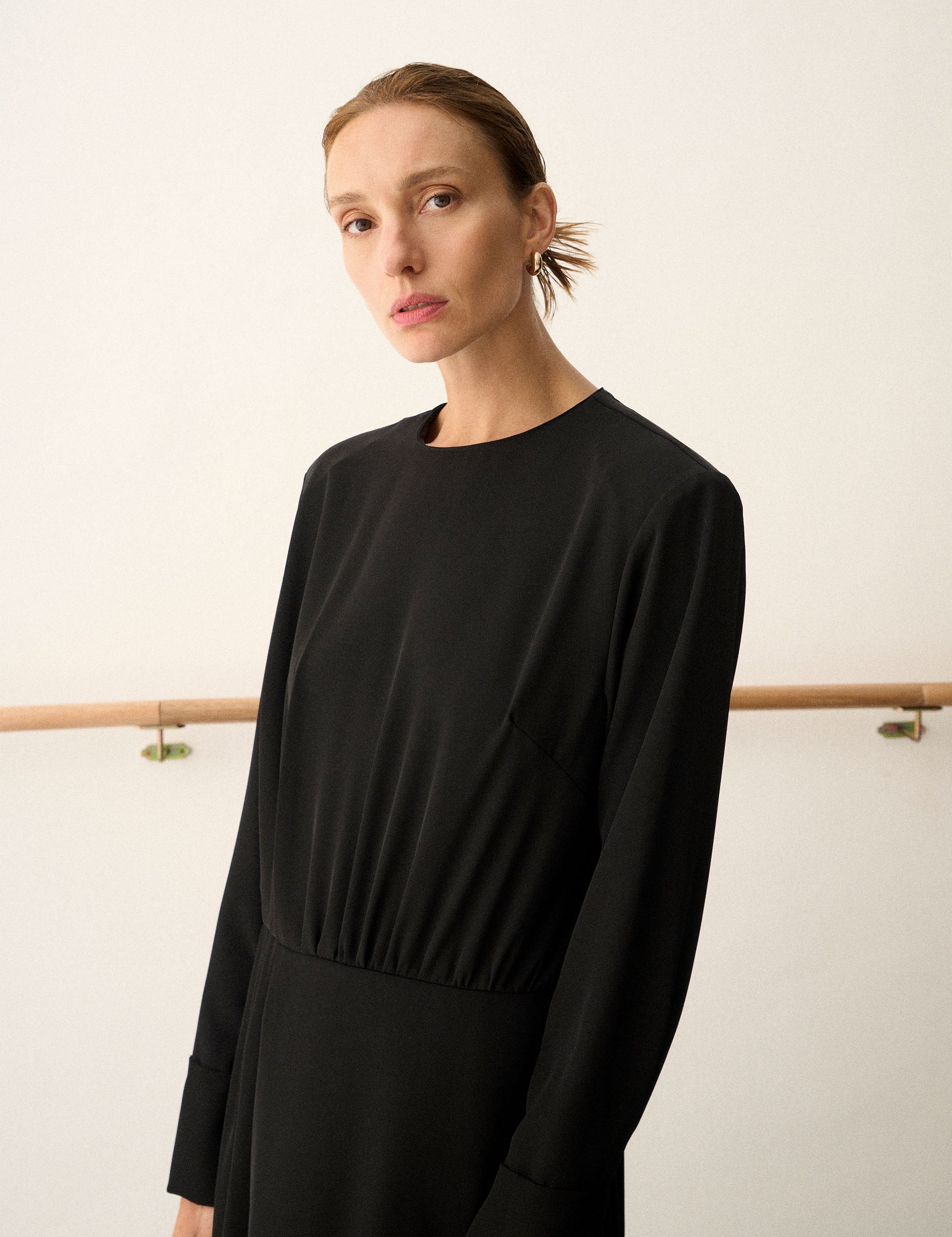 Vestido Mayla Fluido Preto