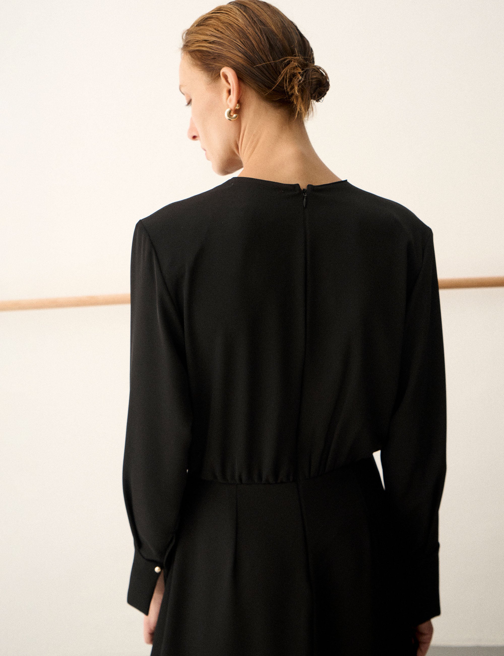 Vestido Mayla Fluido Preto