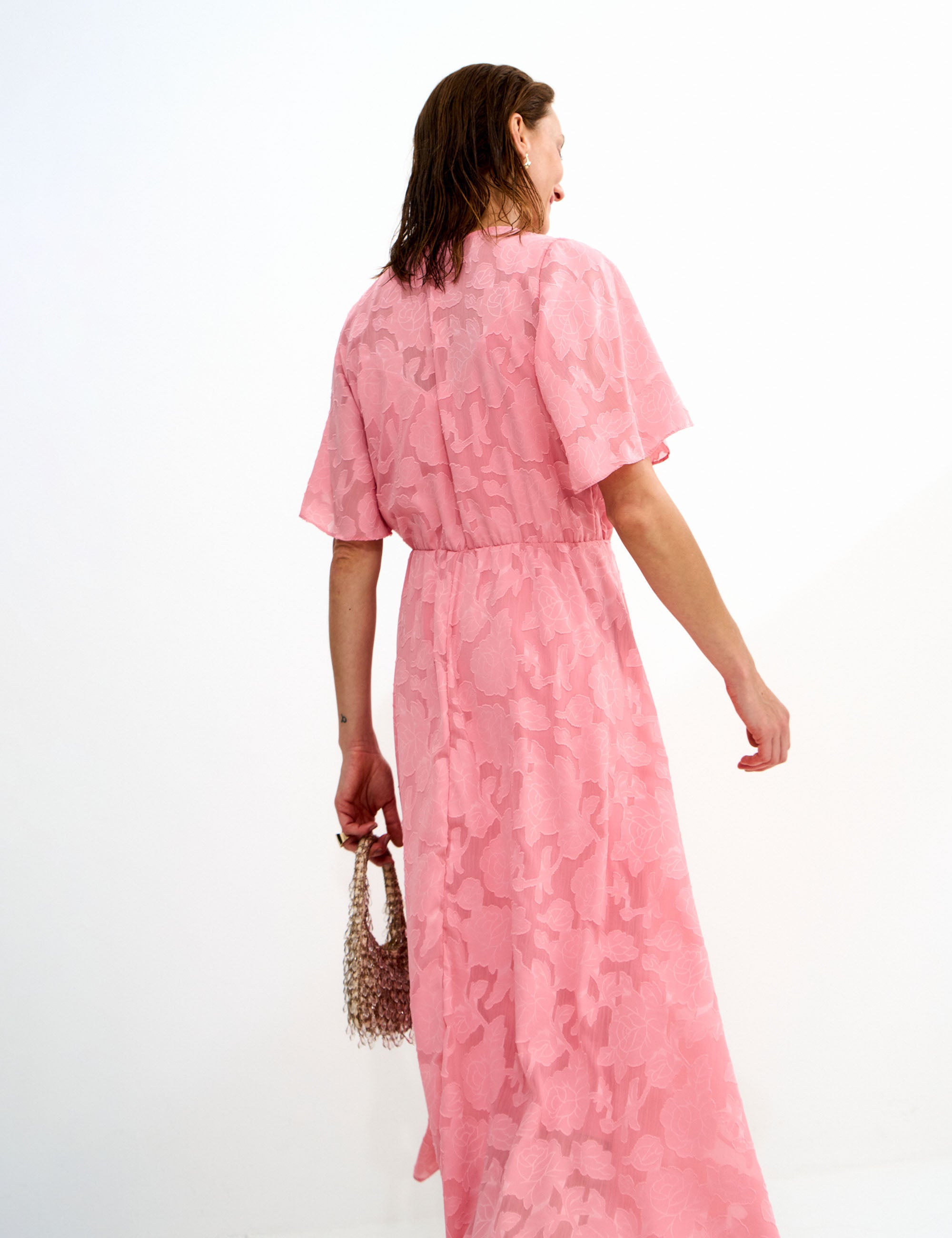 Vestido Nila Chifon Rosa