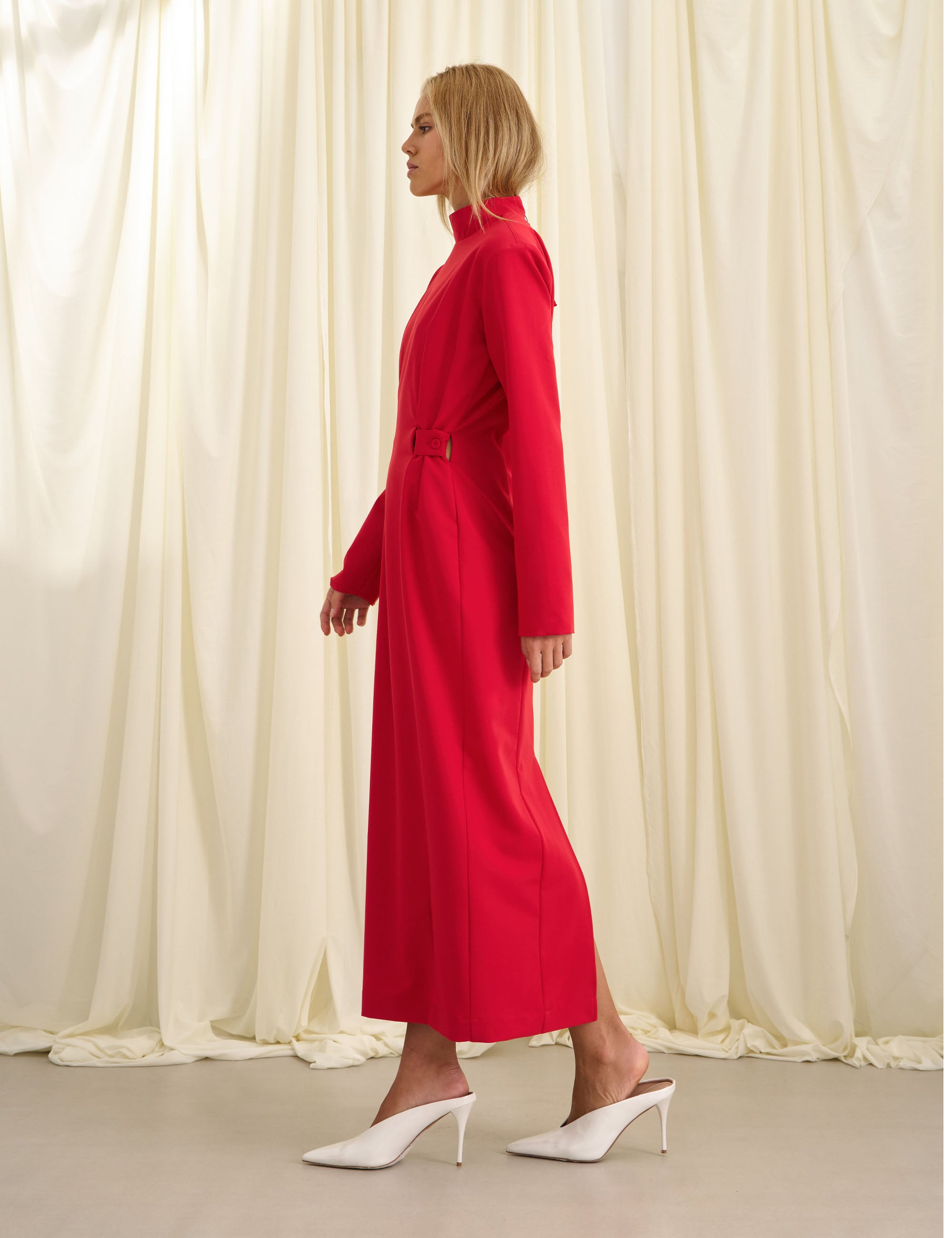 Vestido Sylvie Alfaiataria Vermelho