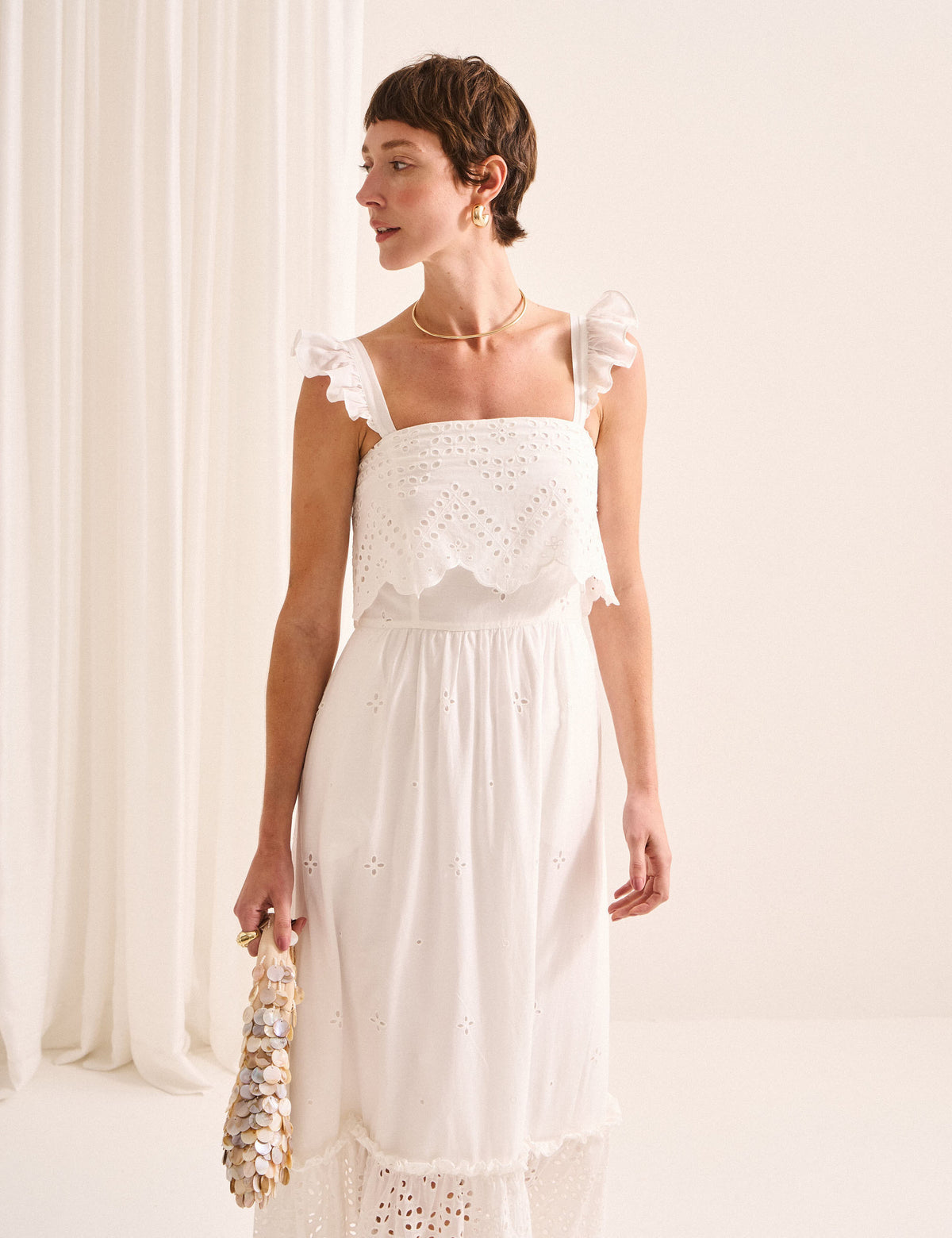 Vestido Veroh Laise Off White