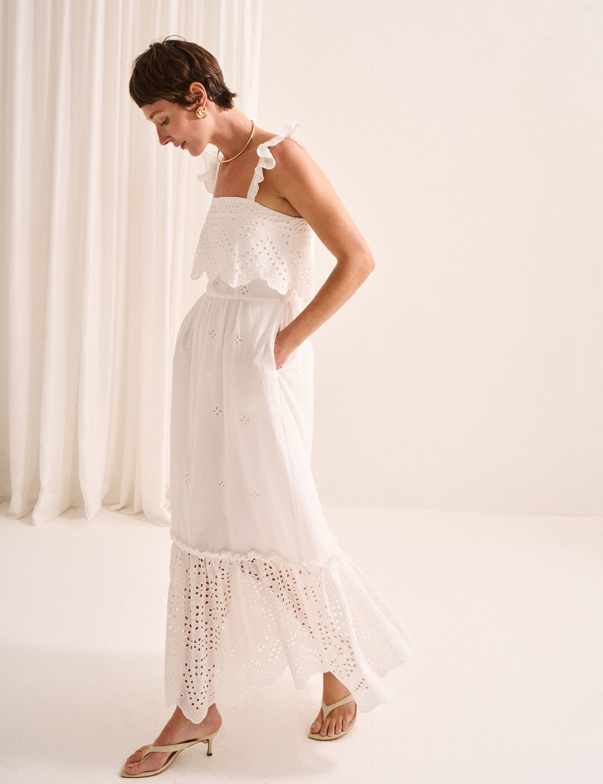 Vestido Veroh Laise Off White