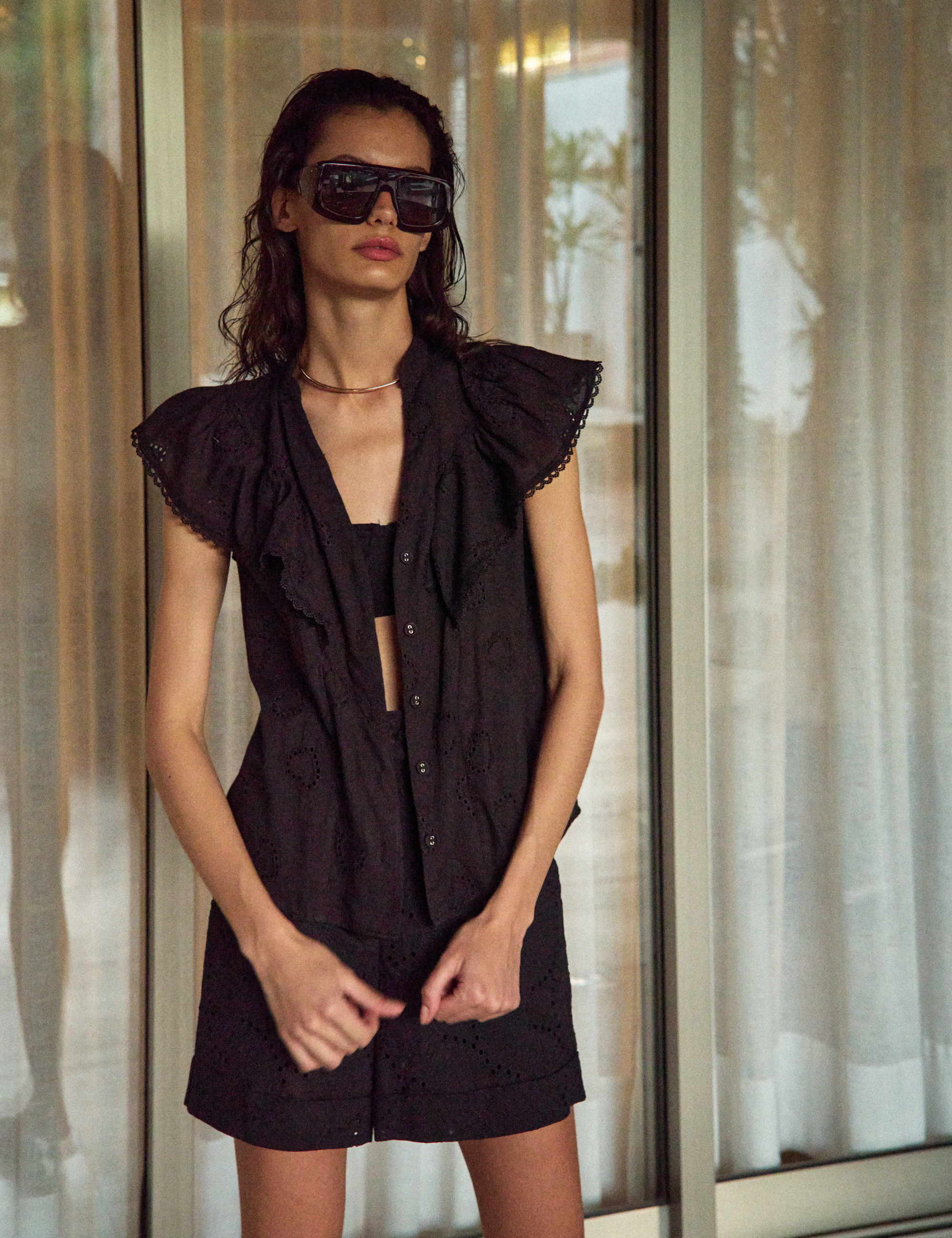 Camisa Lena Laise Preto