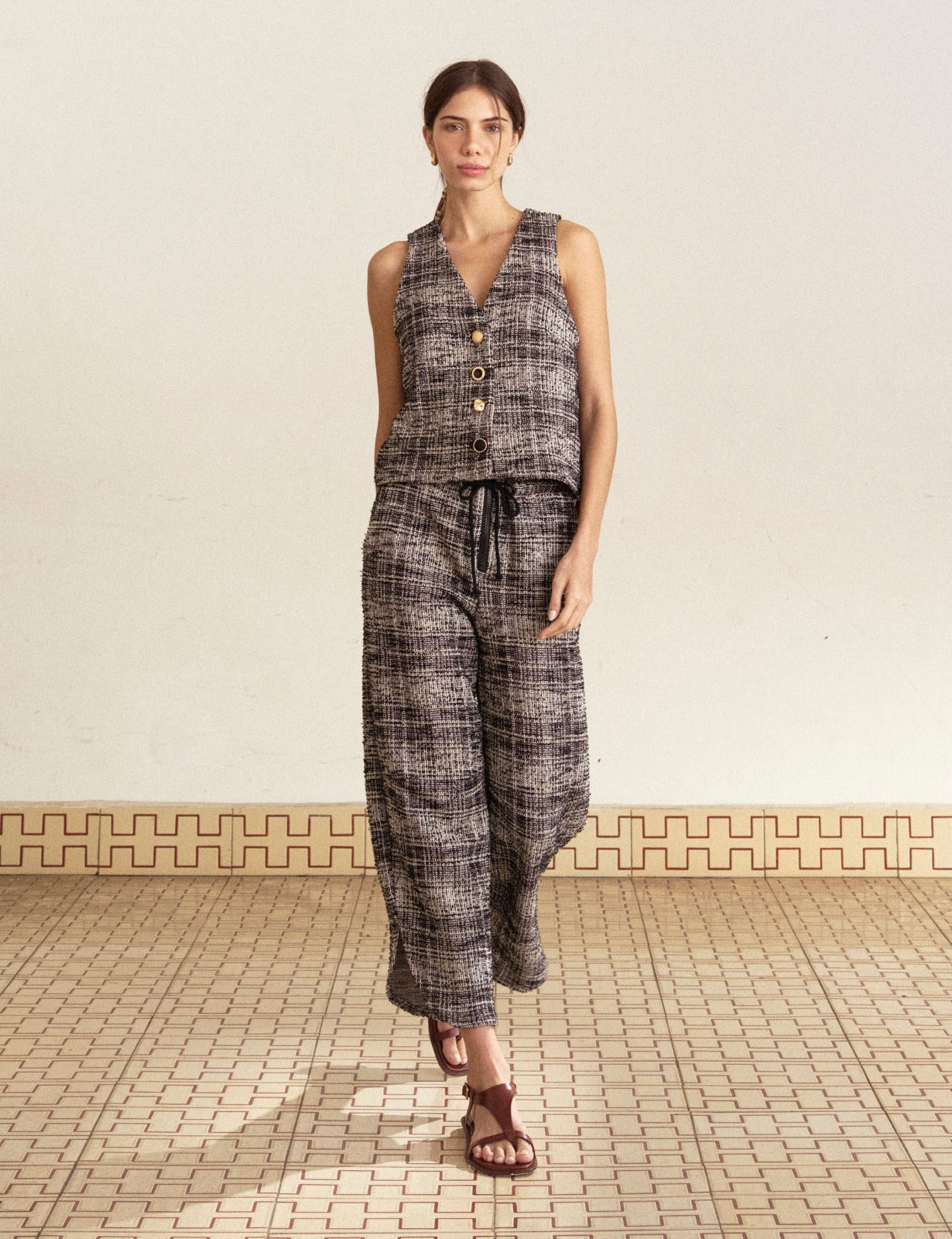 Conjunto Elle Tweed Preto