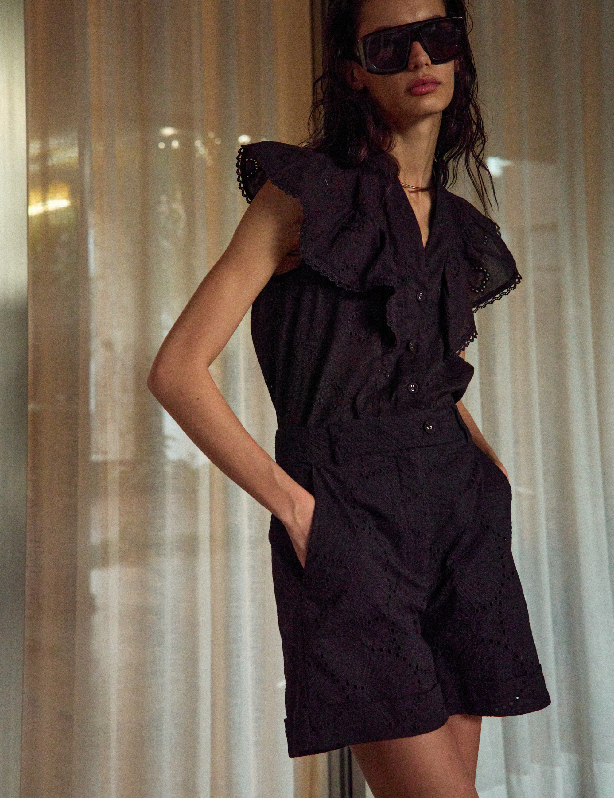 Shorts Lena Laise Preto