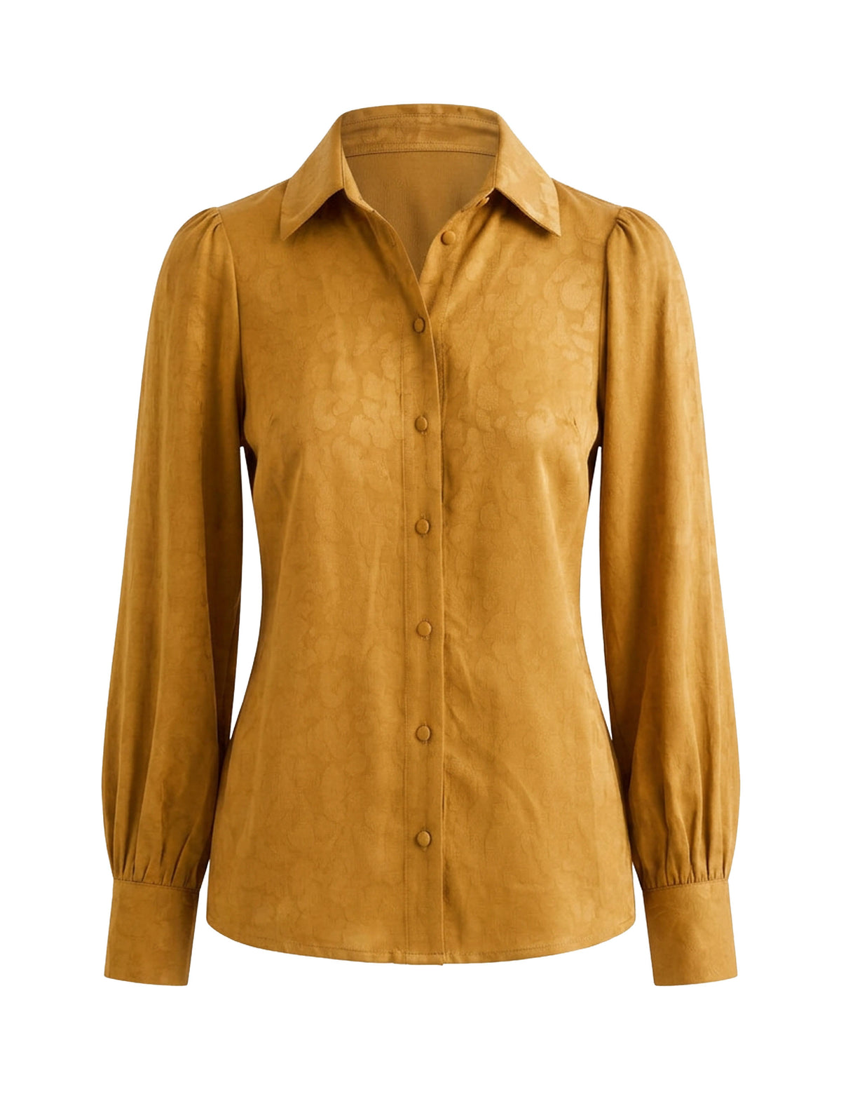 Camisa Sandra Jacquard Cúcuma