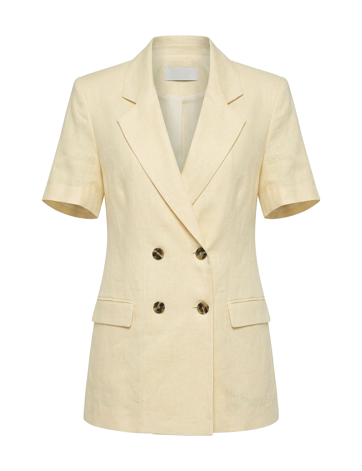 Blazer Evelyn Linho Amarelo