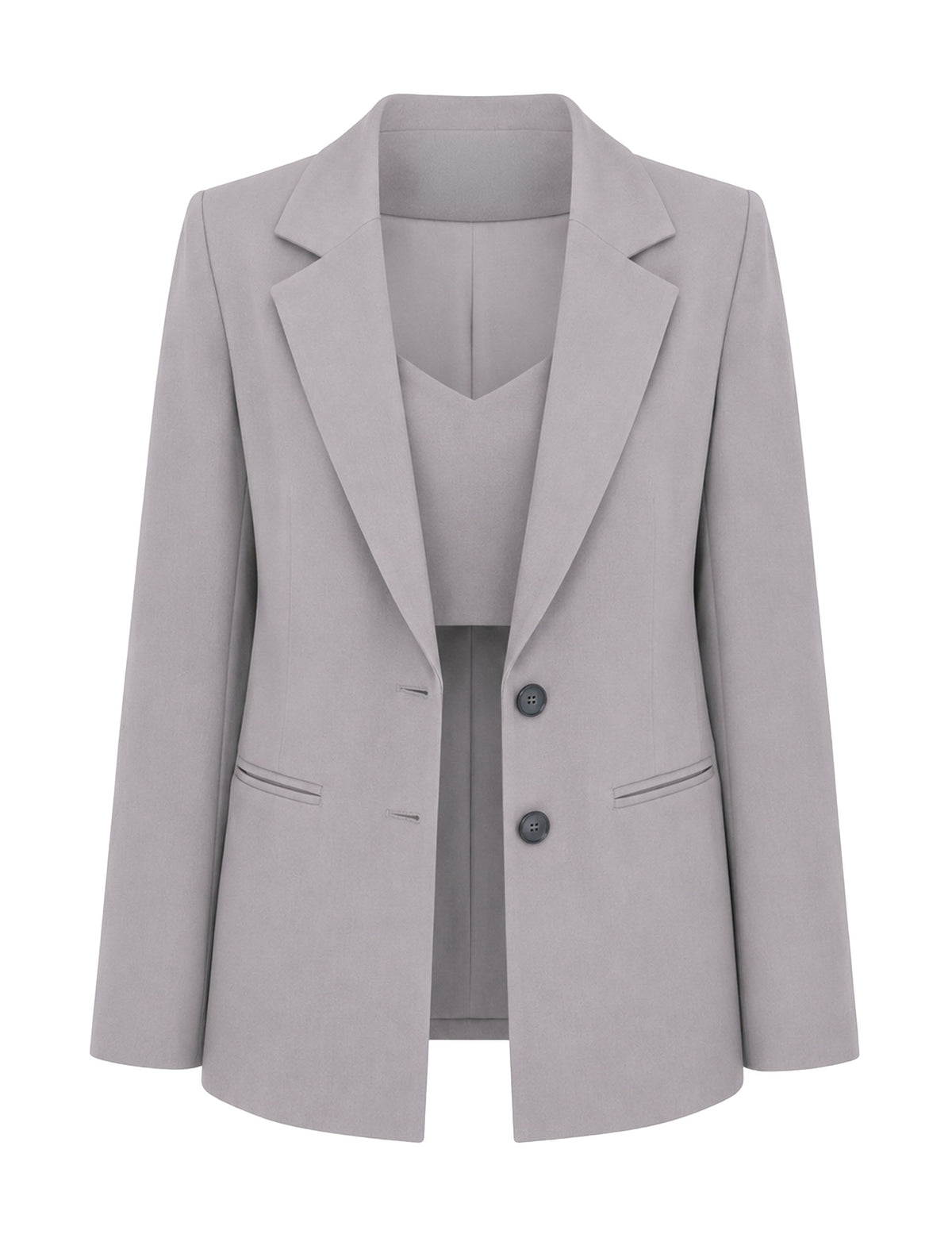 Blazer Melany Alfaiataria Cinza