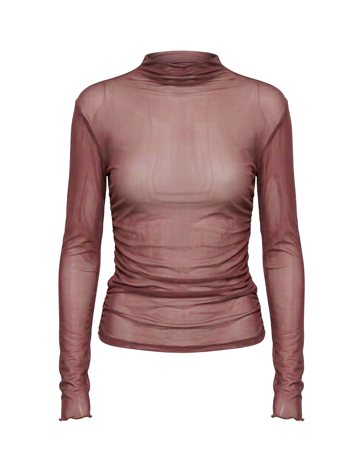 Blusa Erika Tule Marrom