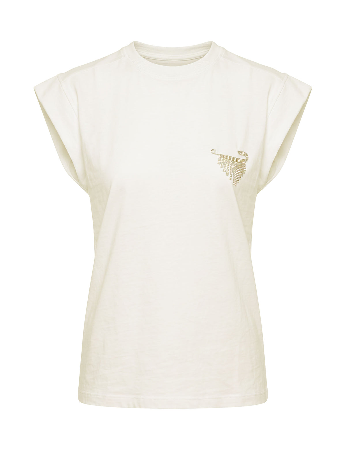 Blusa Estrela Malha Off White