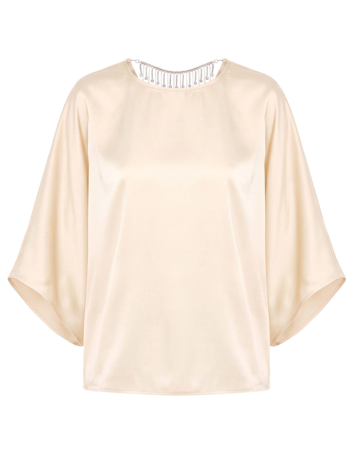 Blusa Evelyn Cetim Perola