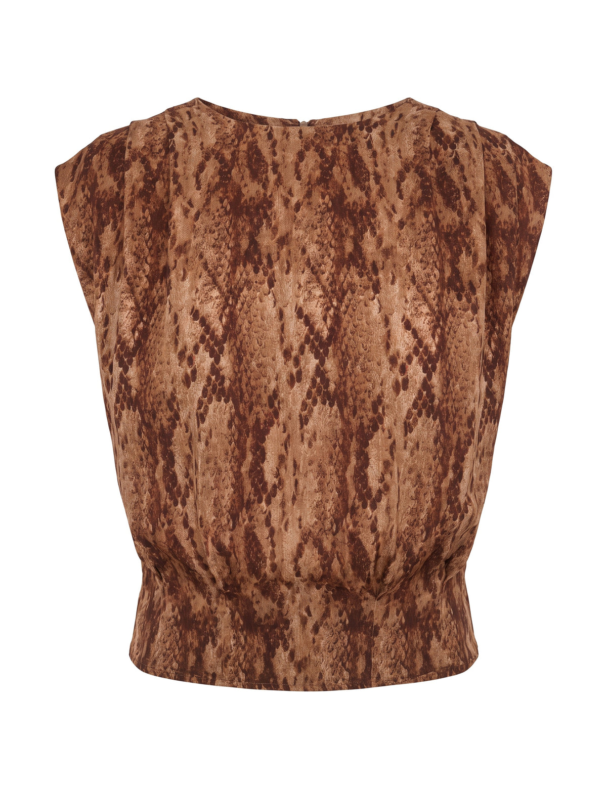 Blusa Jade Animal Print Marrom