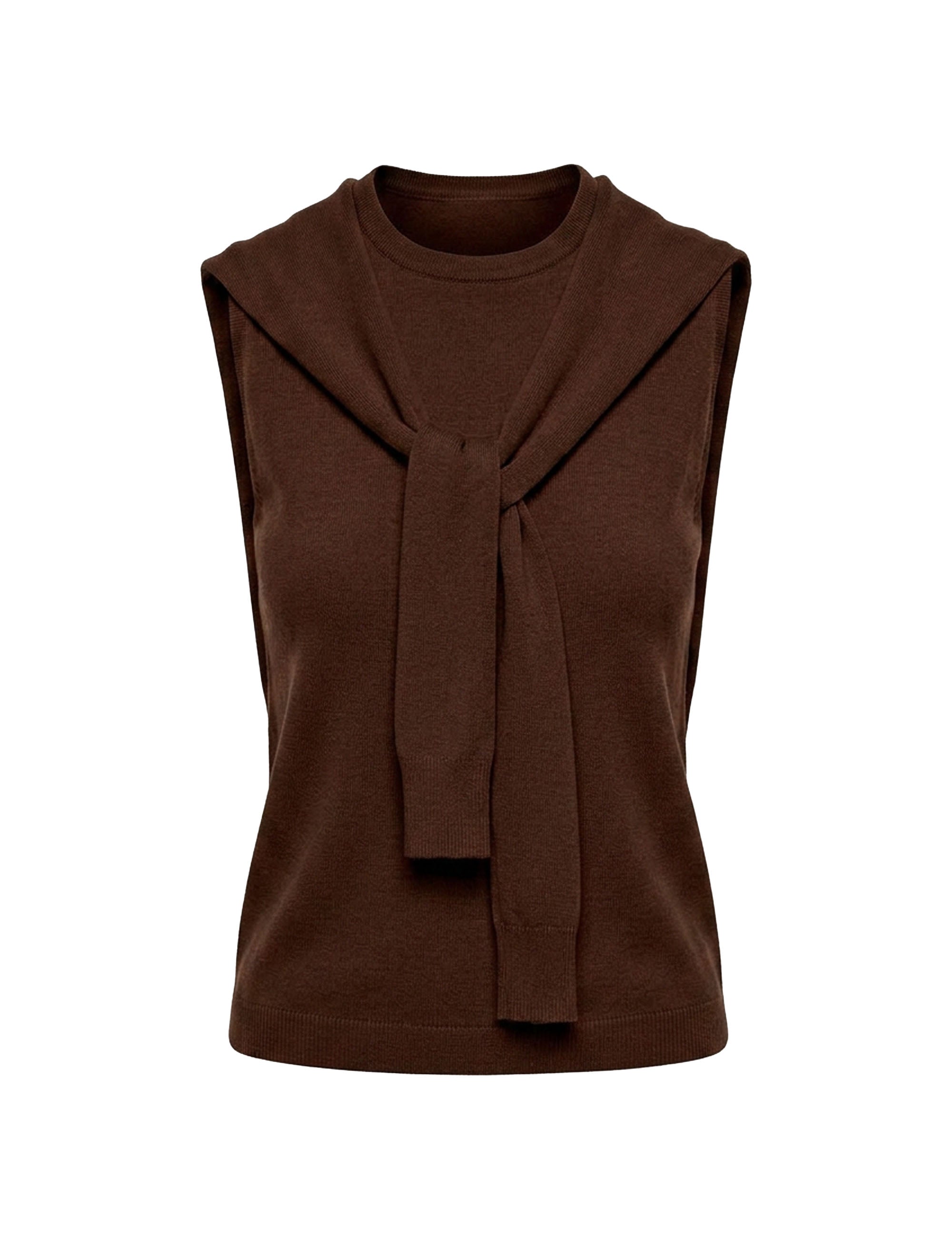 Blusa Pullover Tricot Marrom