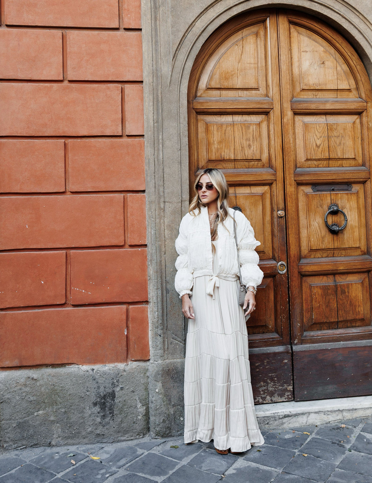 Casaqueto Plissado Chiffon Off White