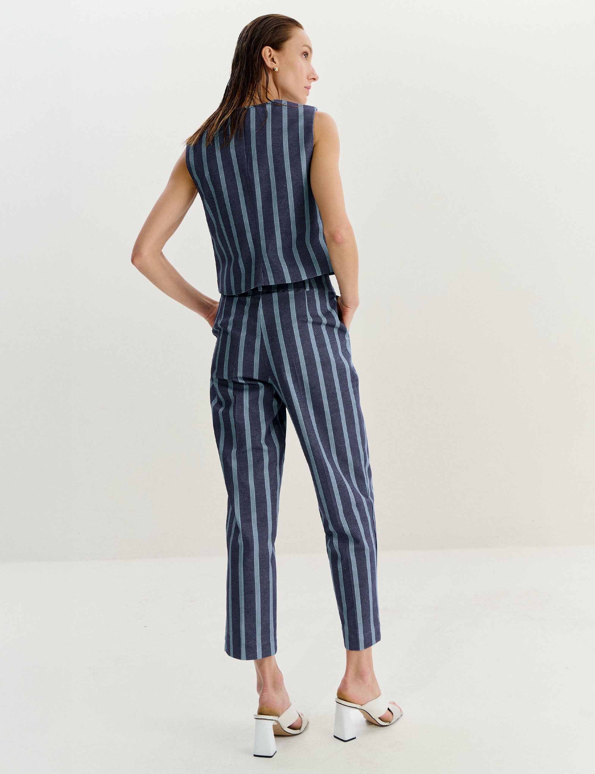 Calça Isabella Listra Marinho