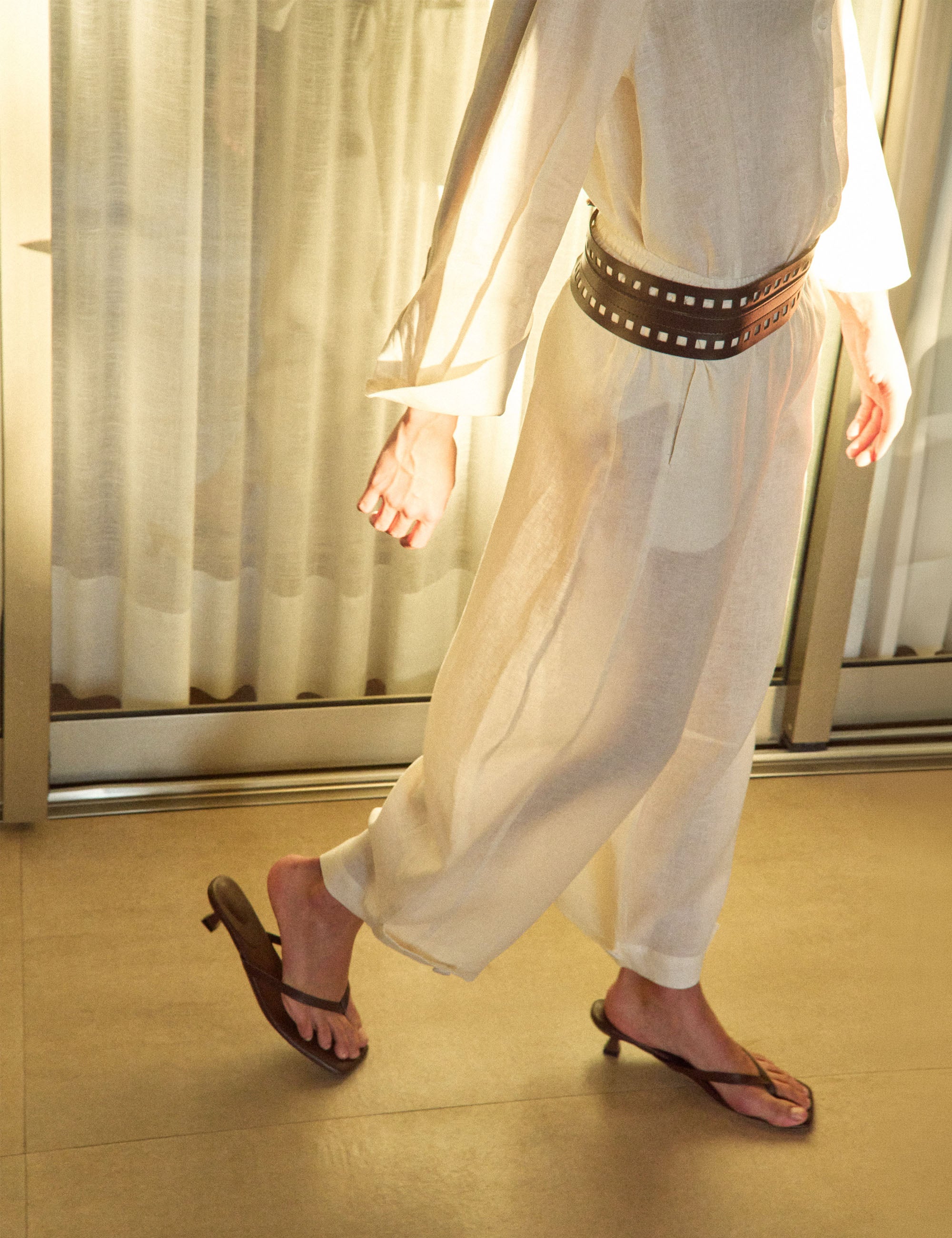 Calça Roberta Linho Off White