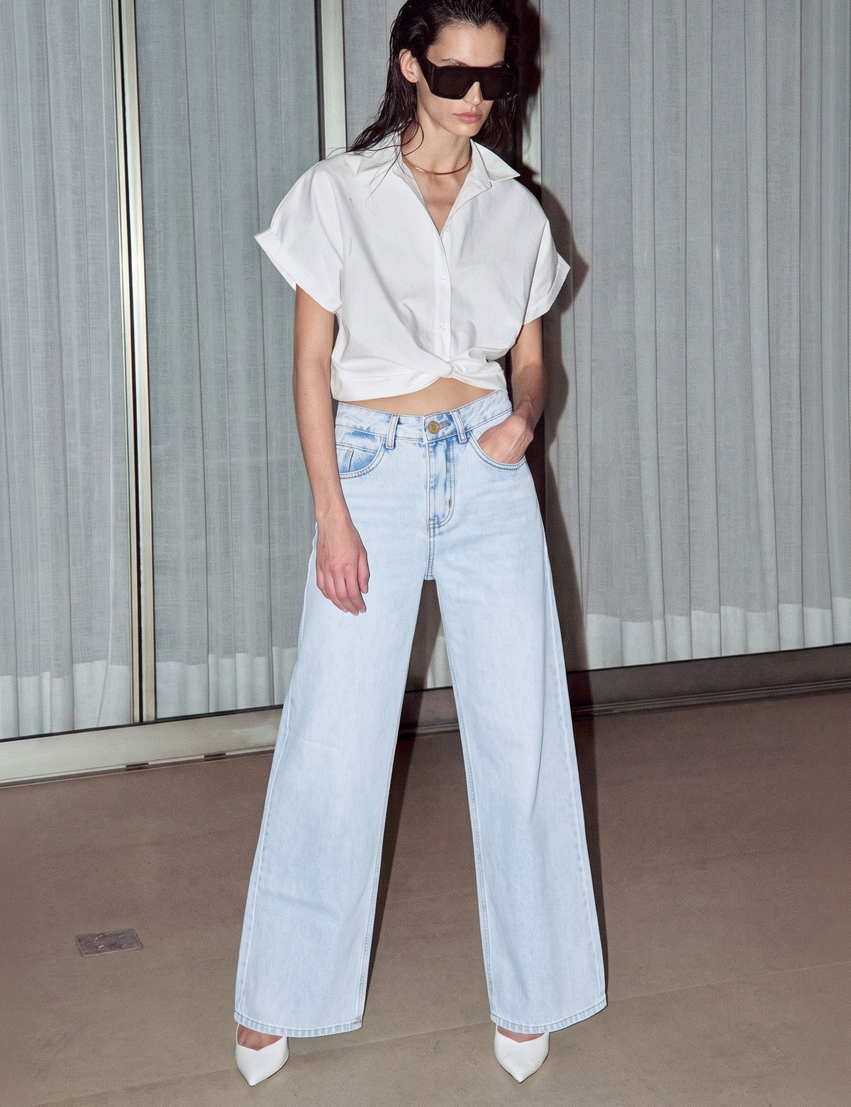 Calça Wendy Denim Claro