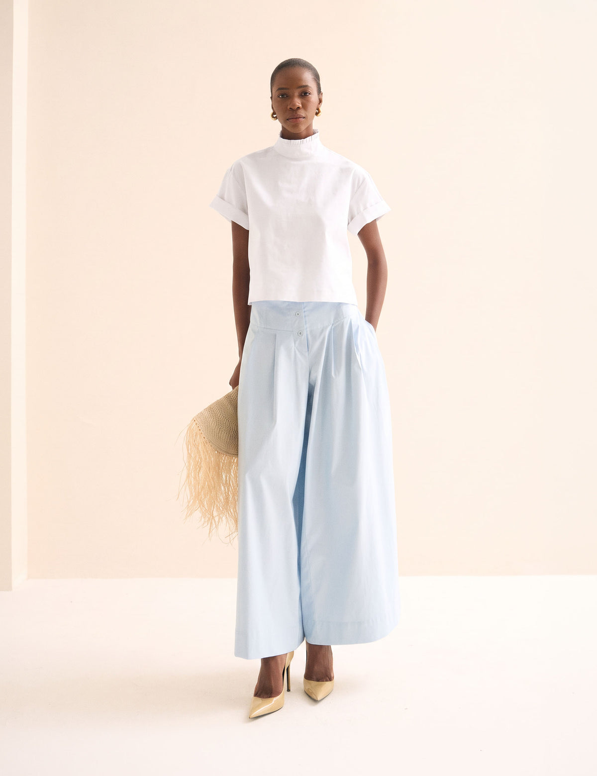 Camisa Lyla Tricoline Off White