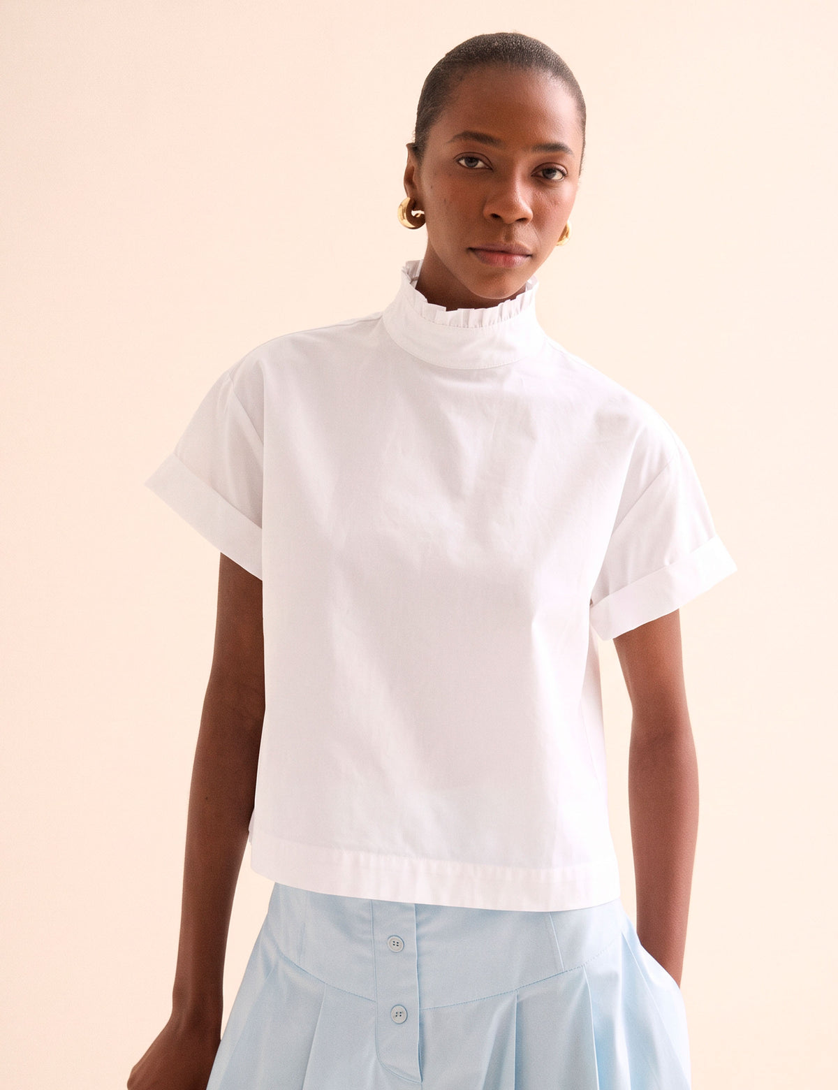 Camisa Lyla Tricoline Off White
