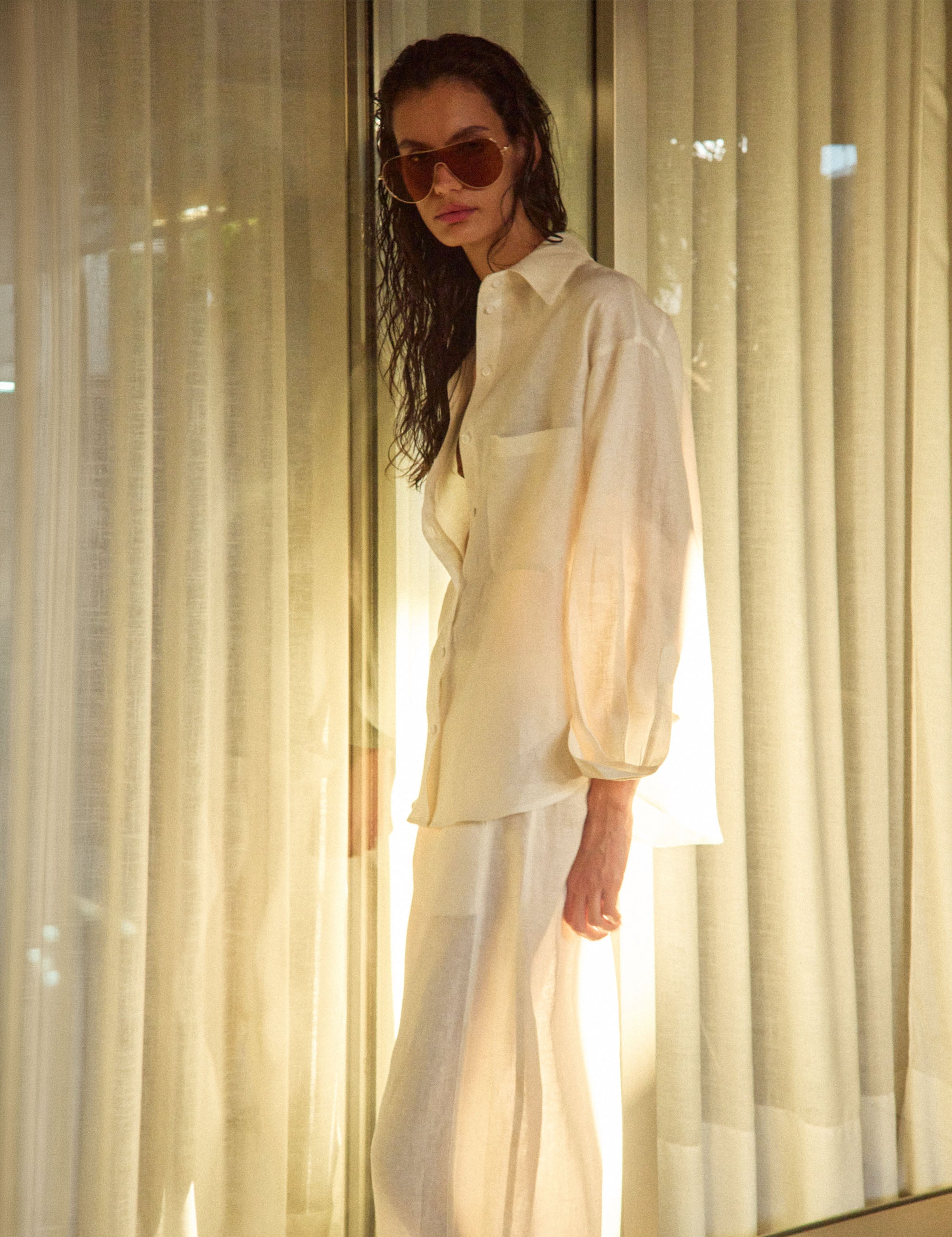 Camisa Roberta Linho Off White