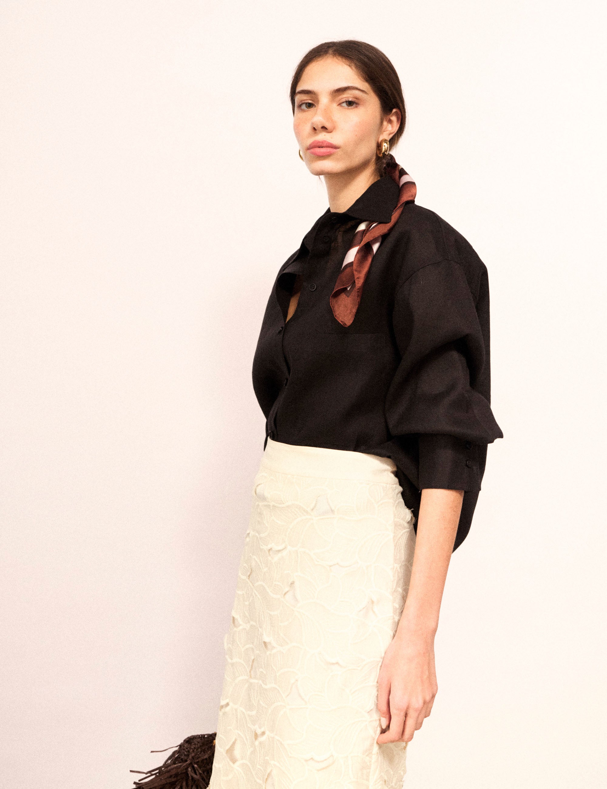 Camisa Roberta Linho Preto