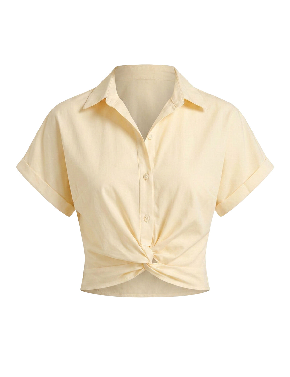 Camisa Antonella Tricoline Amarelo