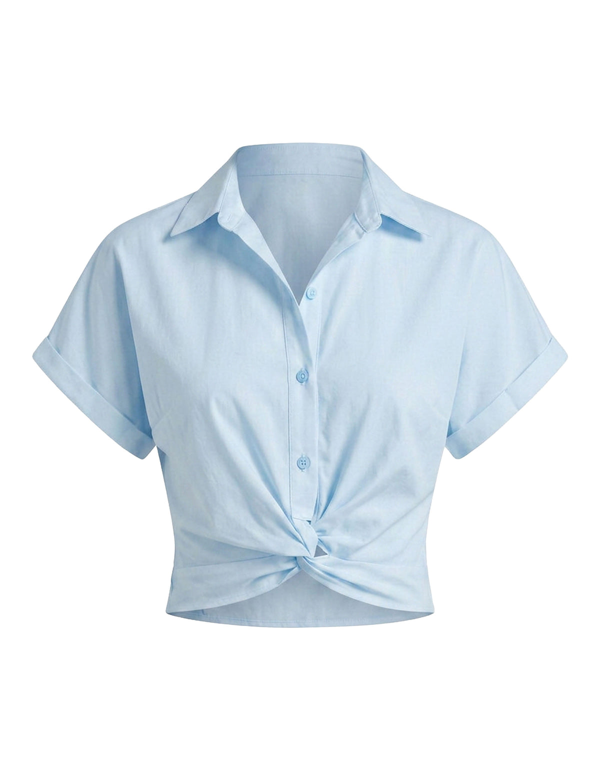 Camisa Antonella Tricoline Azul