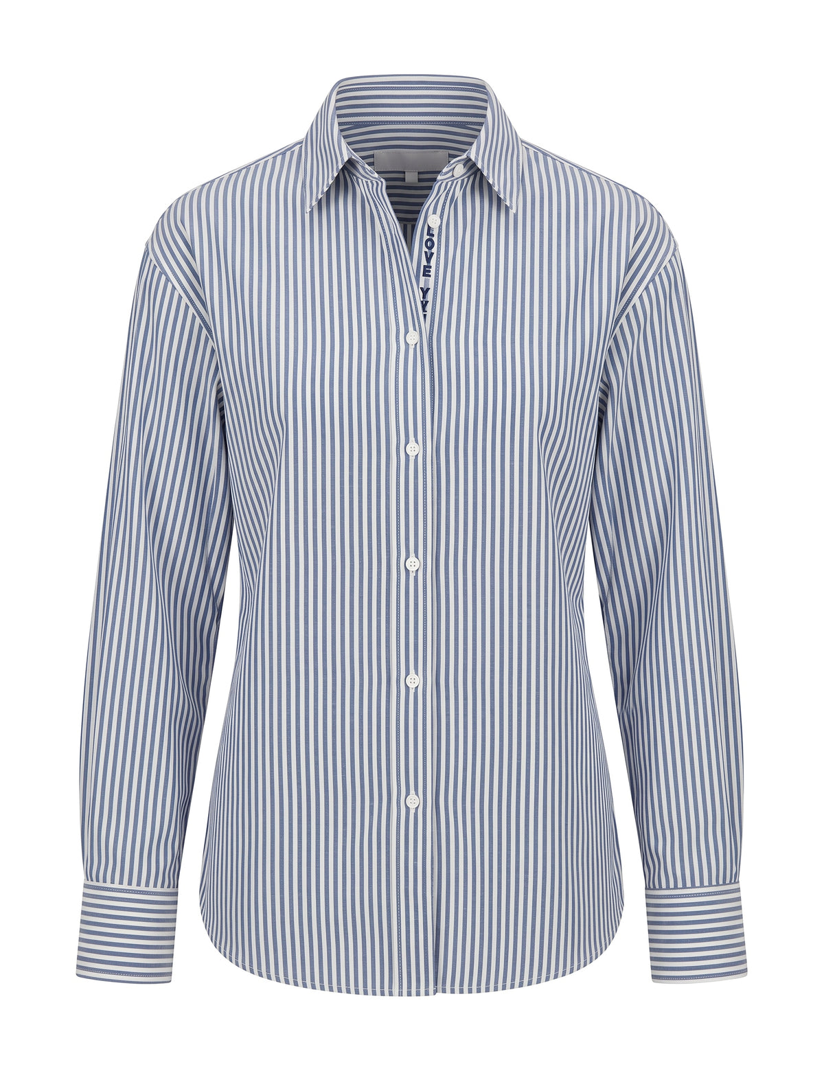 Camisa Love Tricoline Azul