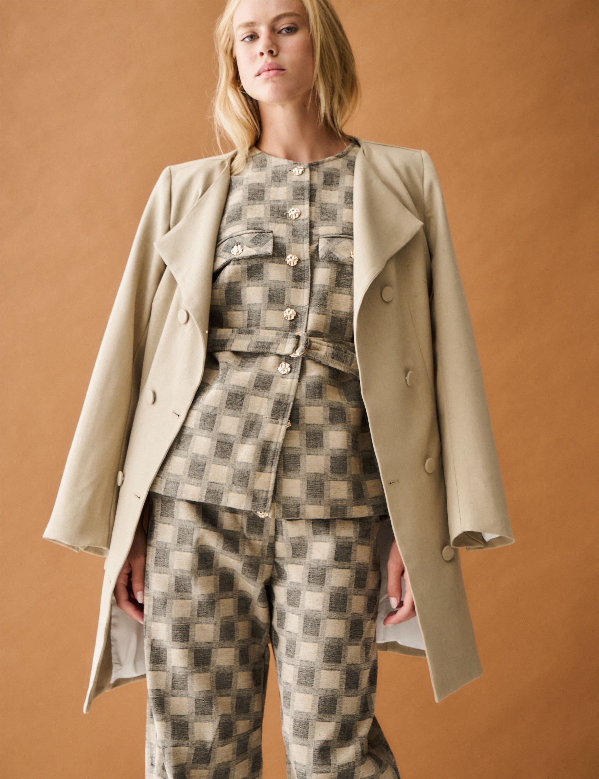 Casaco Dress Liso Fendi