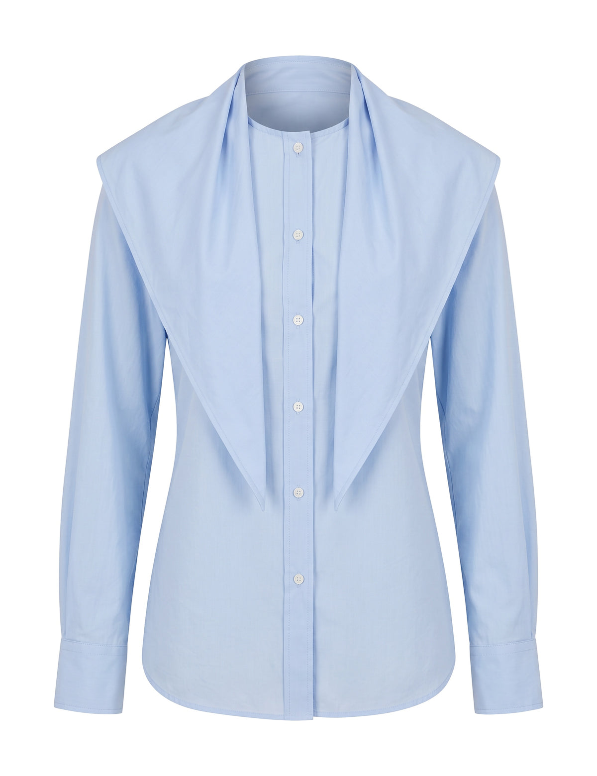 Camisa Penelope Tricoline Azul Celeste