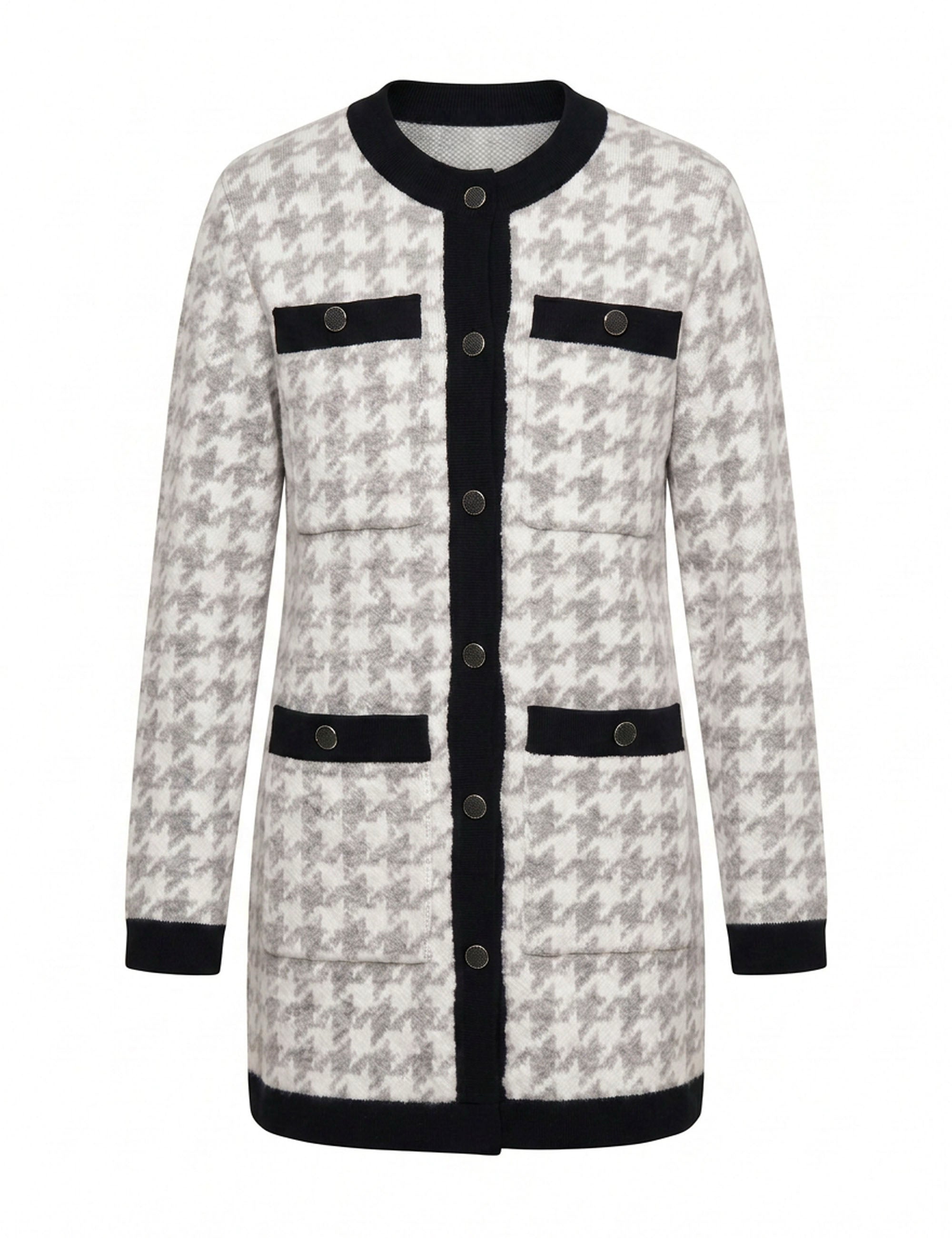 Casaco Bessie Tweed Cinza