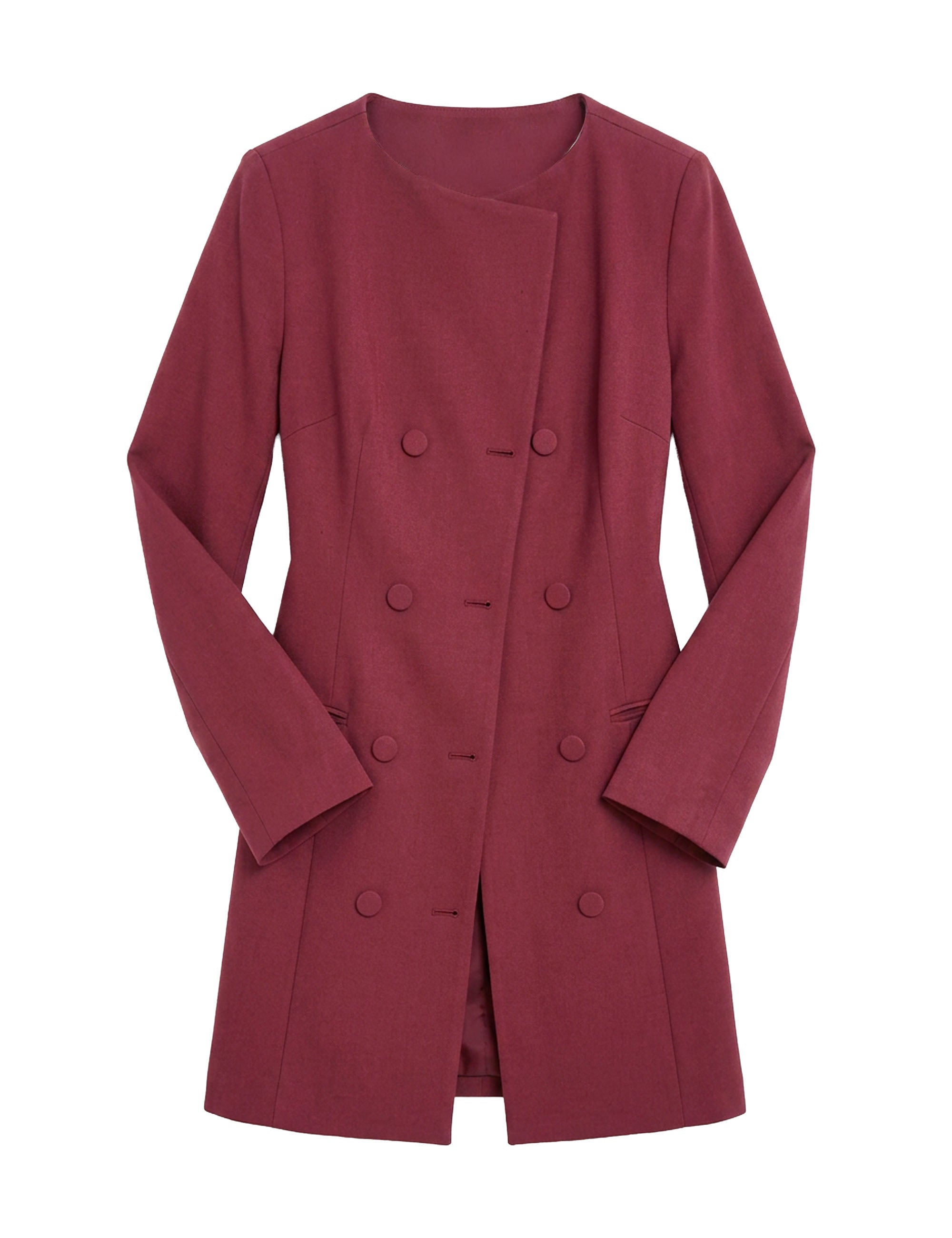 Casaco Dress Liso Bordeaux