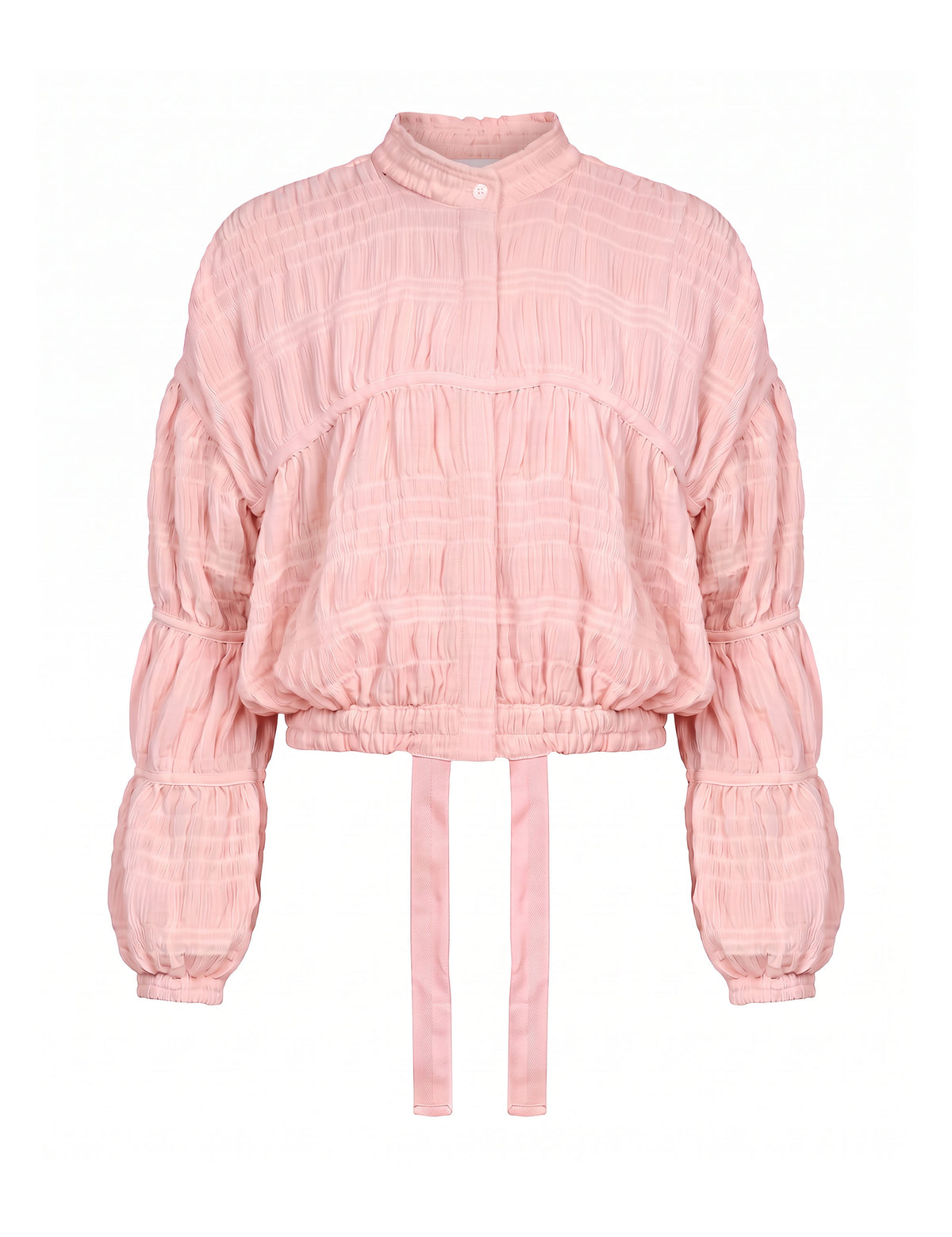 Casaqueto Plissado Chiffon Rose