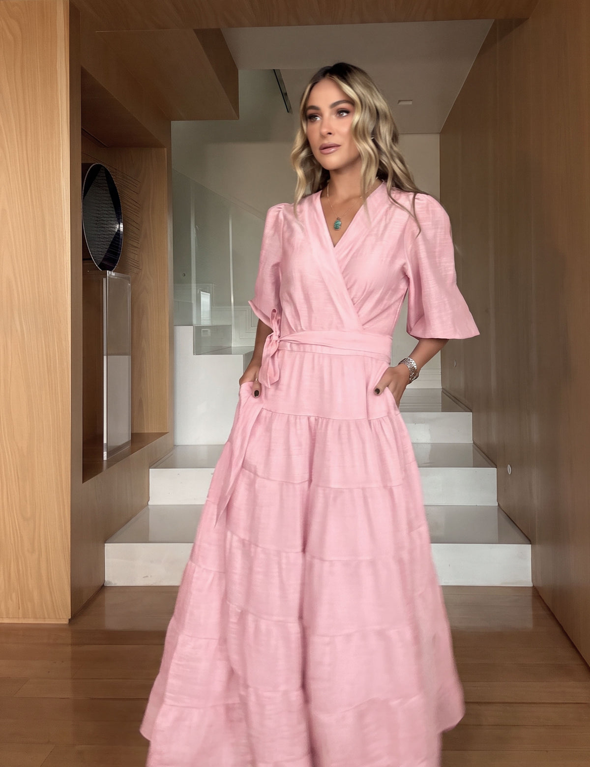 Chemise Carol Rayon Rosa
