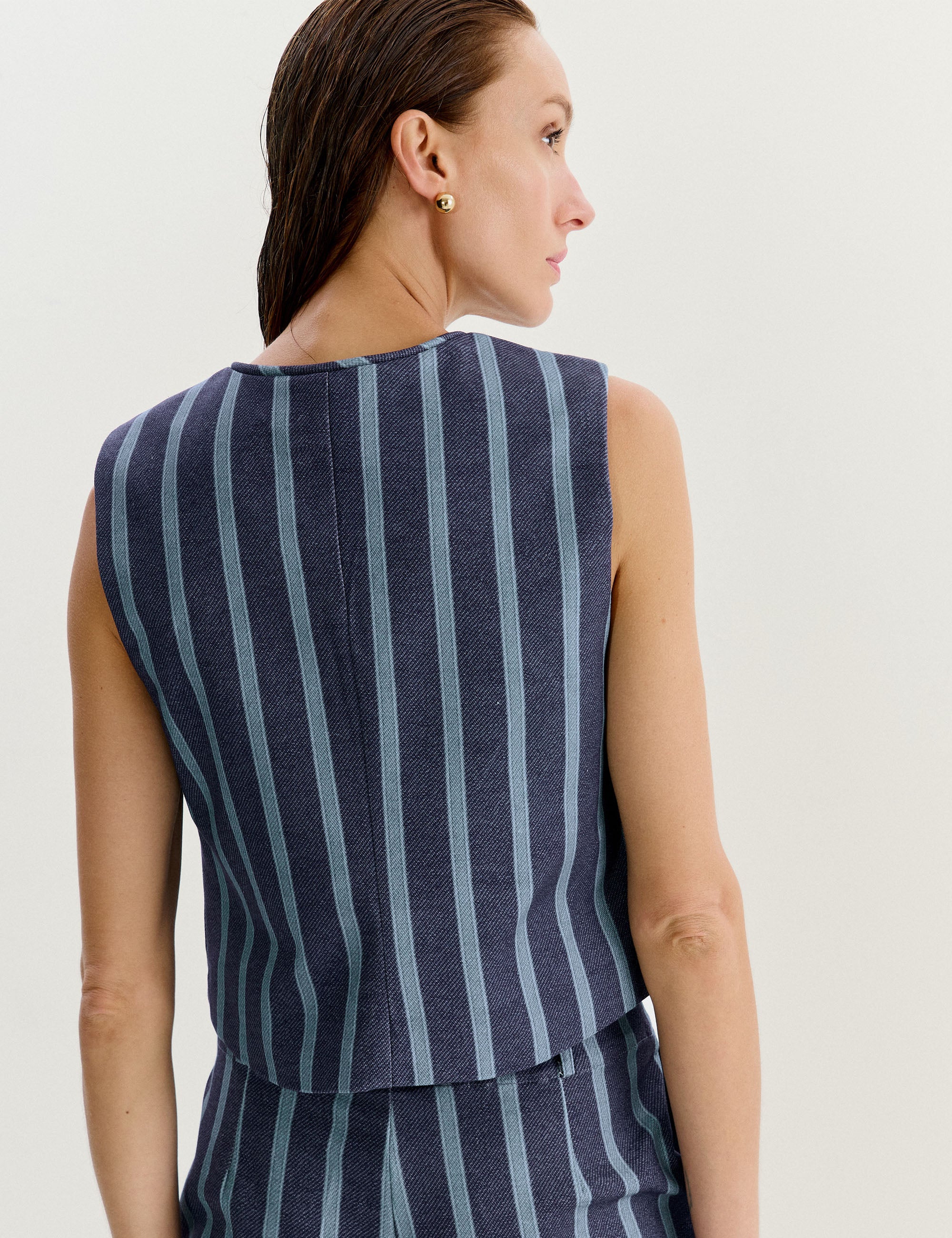 Colete Isabella Listra Marinho