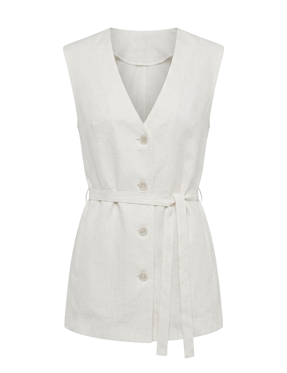 Colete Iara Linho Off White