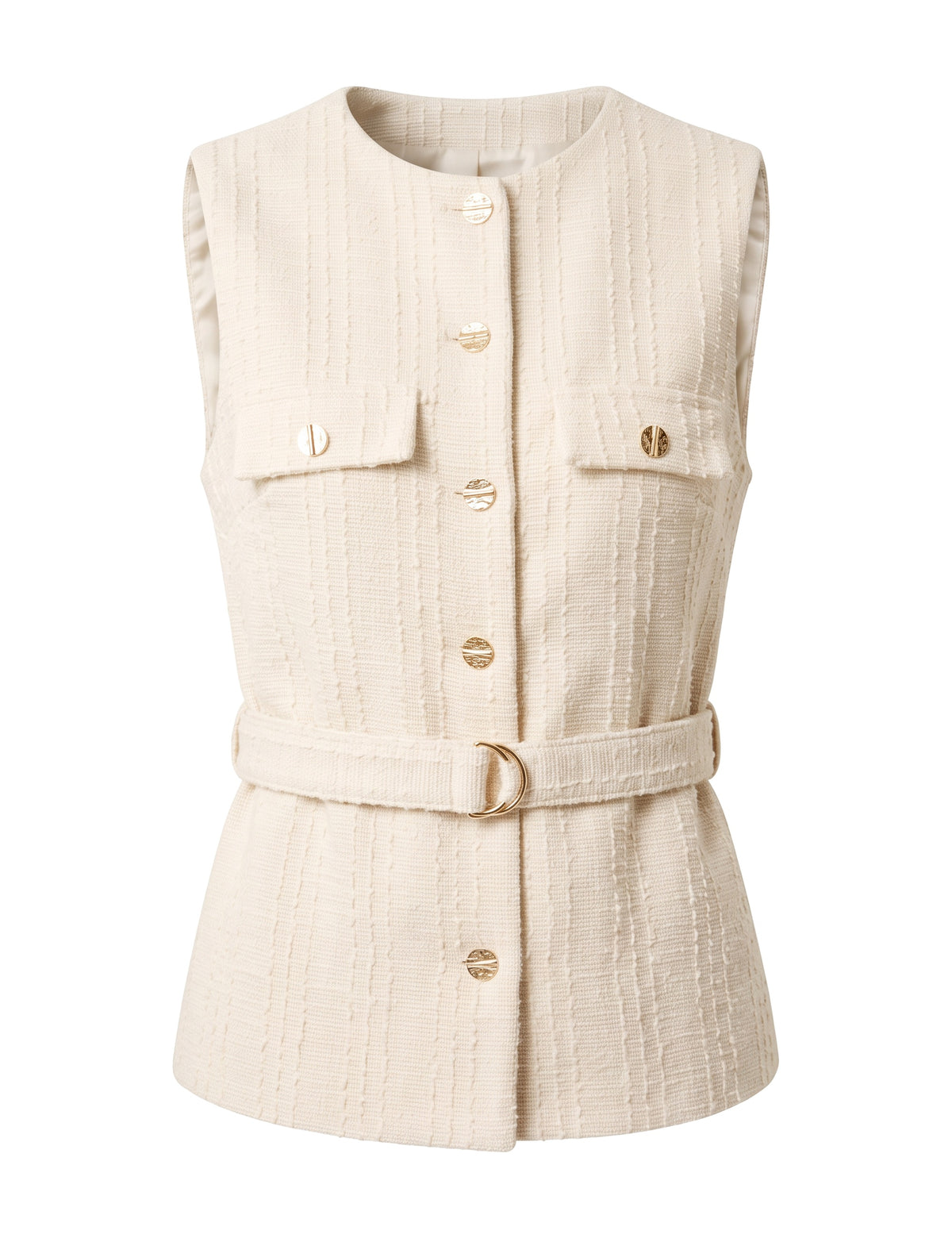Colete Margot Bouclé Off White