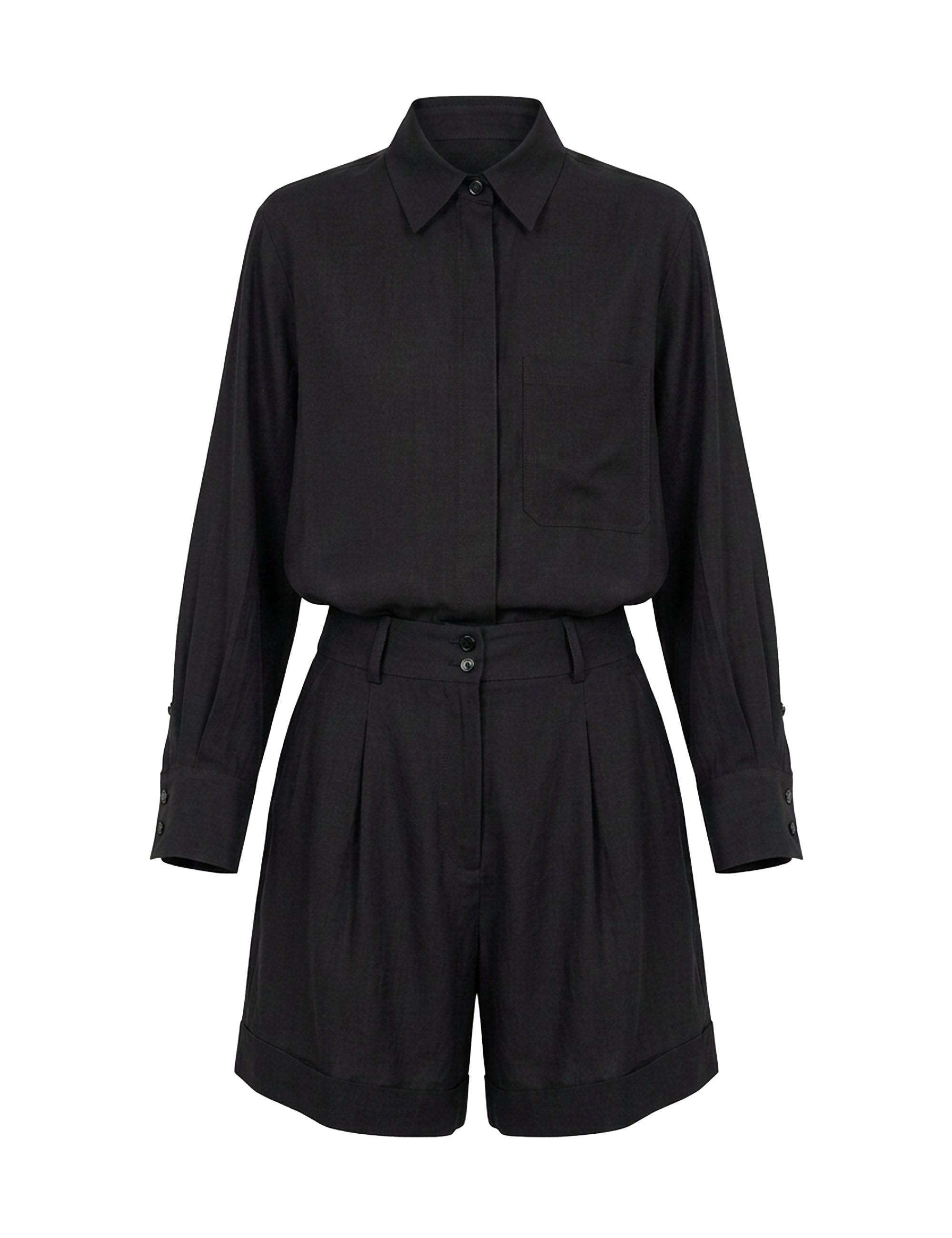 Conjunto Silvia Natural Preto