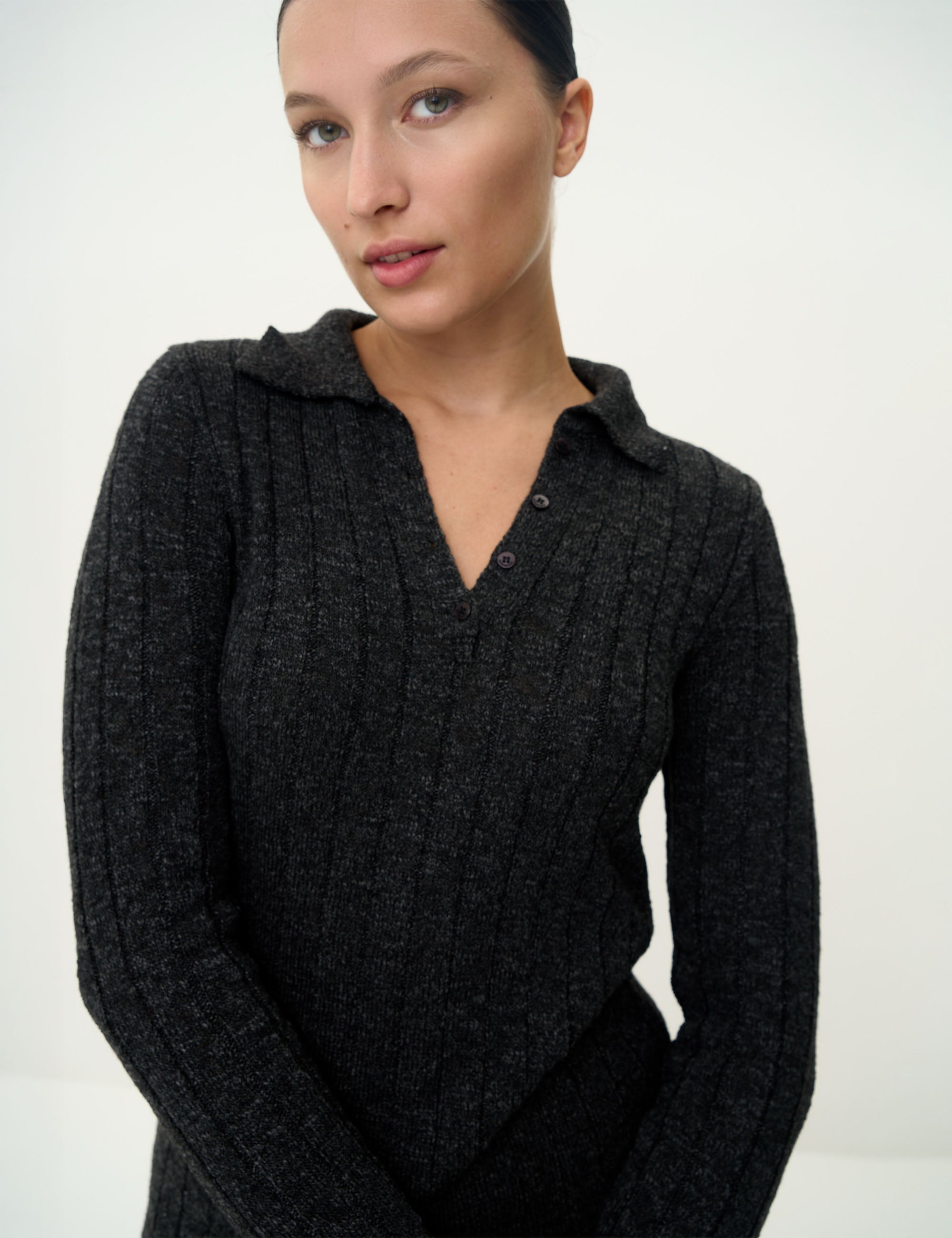 Conjunto Della Tricot Preto