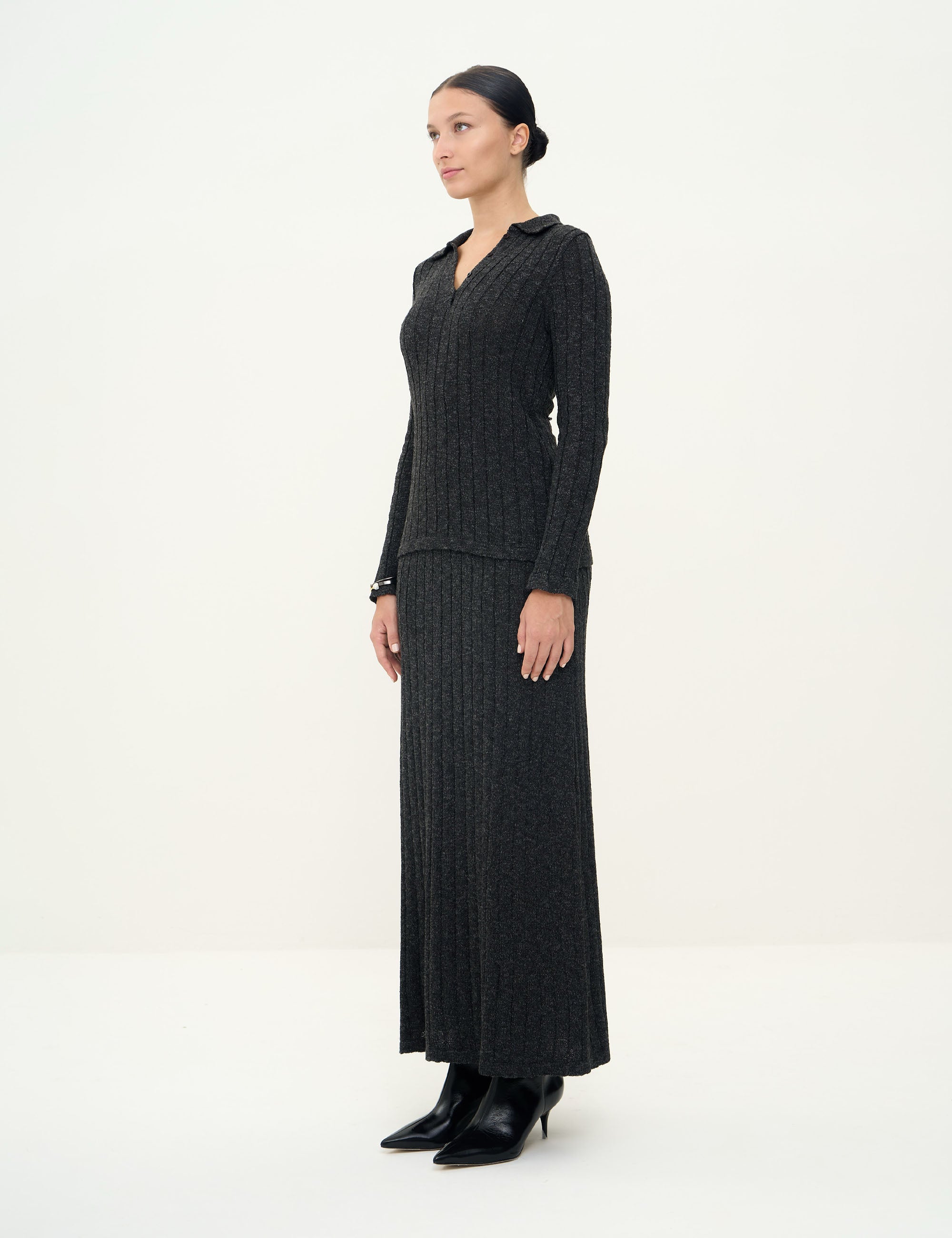 Conjunto Della Tricot Preto